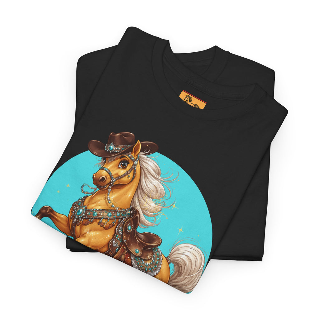 "It's Show Time!" Equestrian T-Shirt | Large Logo Horse Fun Graphic Tee