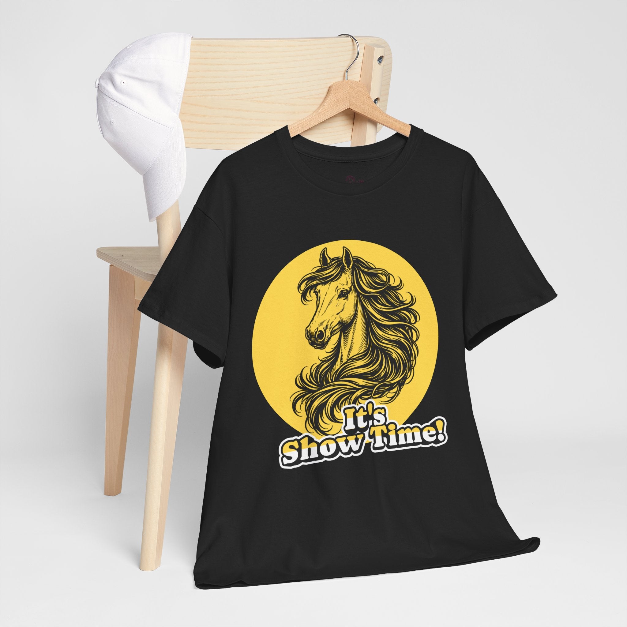 "It's Show Time!" Equestrian Sketch Graphic Tee | Horse Show T-Shirt for Riders