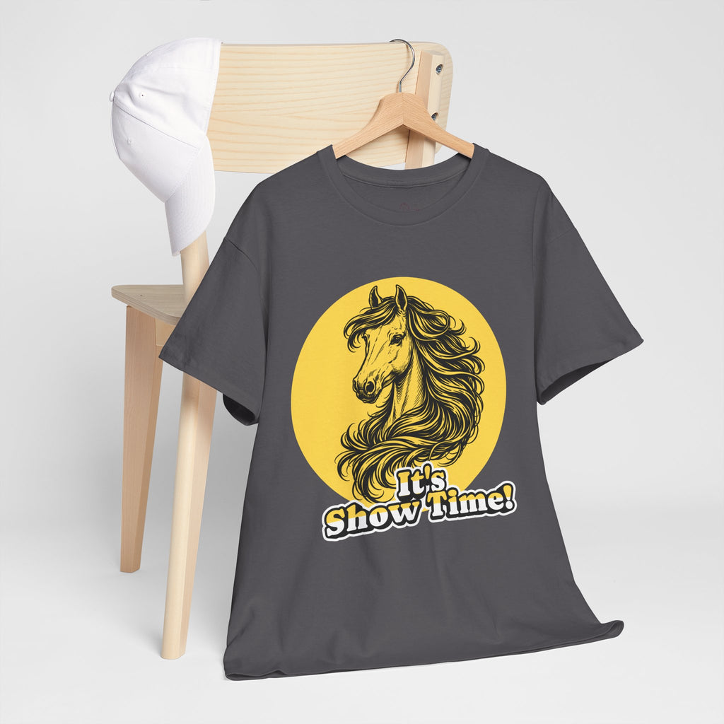"It's Show Time!" Equestrian Sketch Graphic Tee | Horse Show T-Shirt for Riders