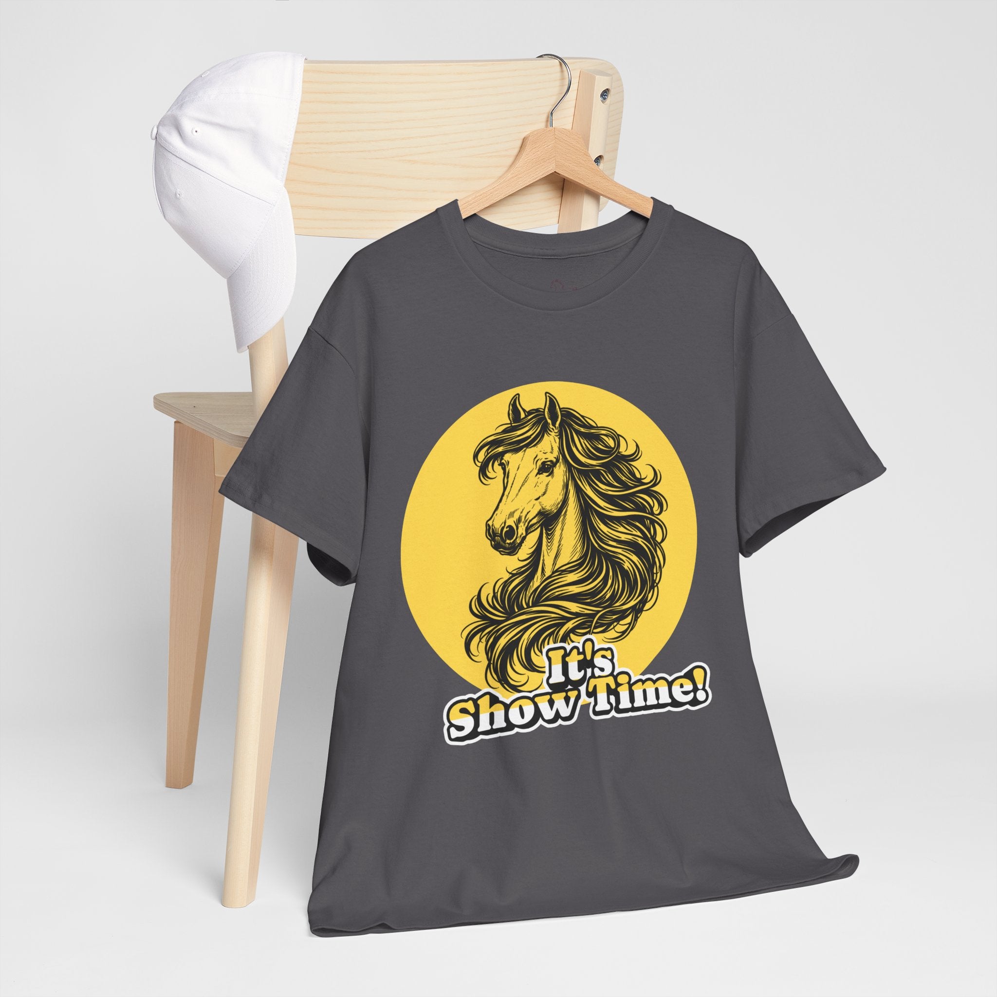 "It's Show Time!" Equestrian Sketch Graphic Tee | Horse Show T-Shirt for Riders