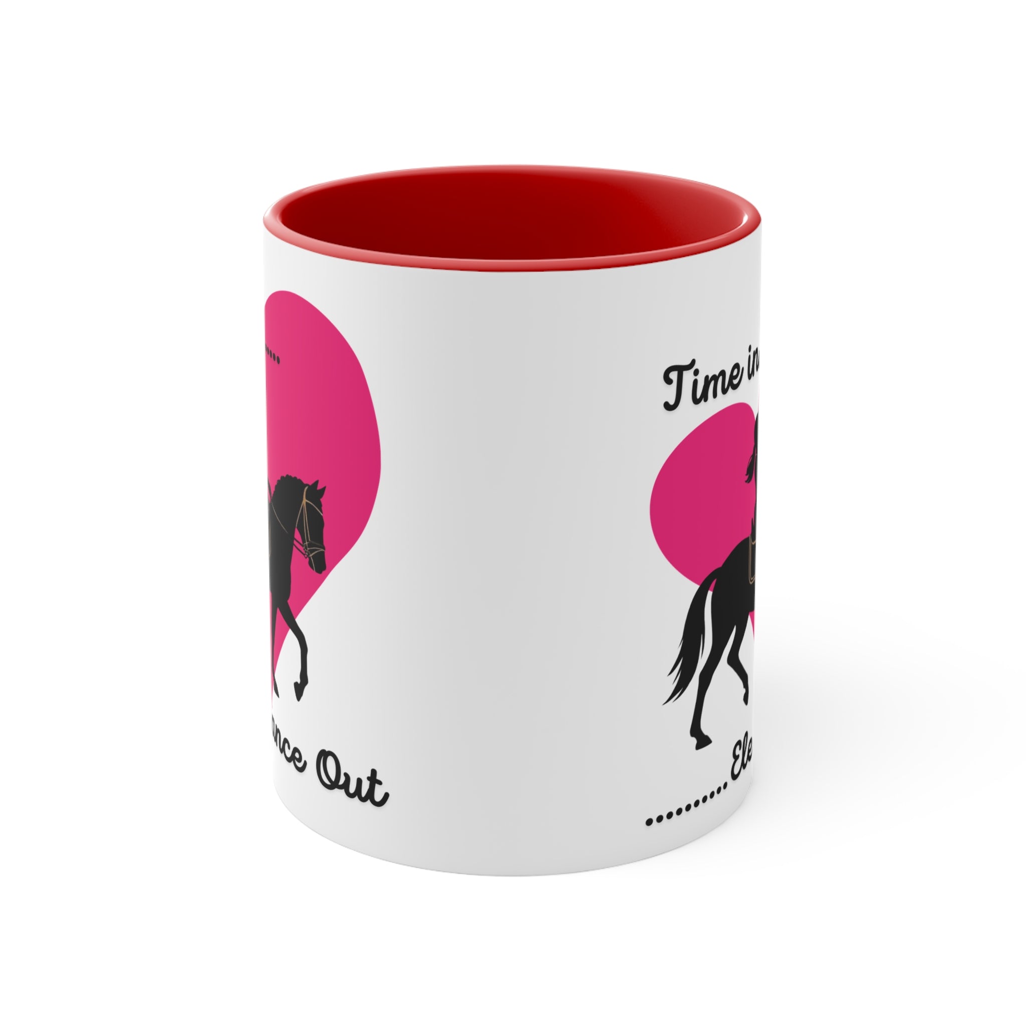 "Time in… Elegance Out" Equestrian Coffee Mug