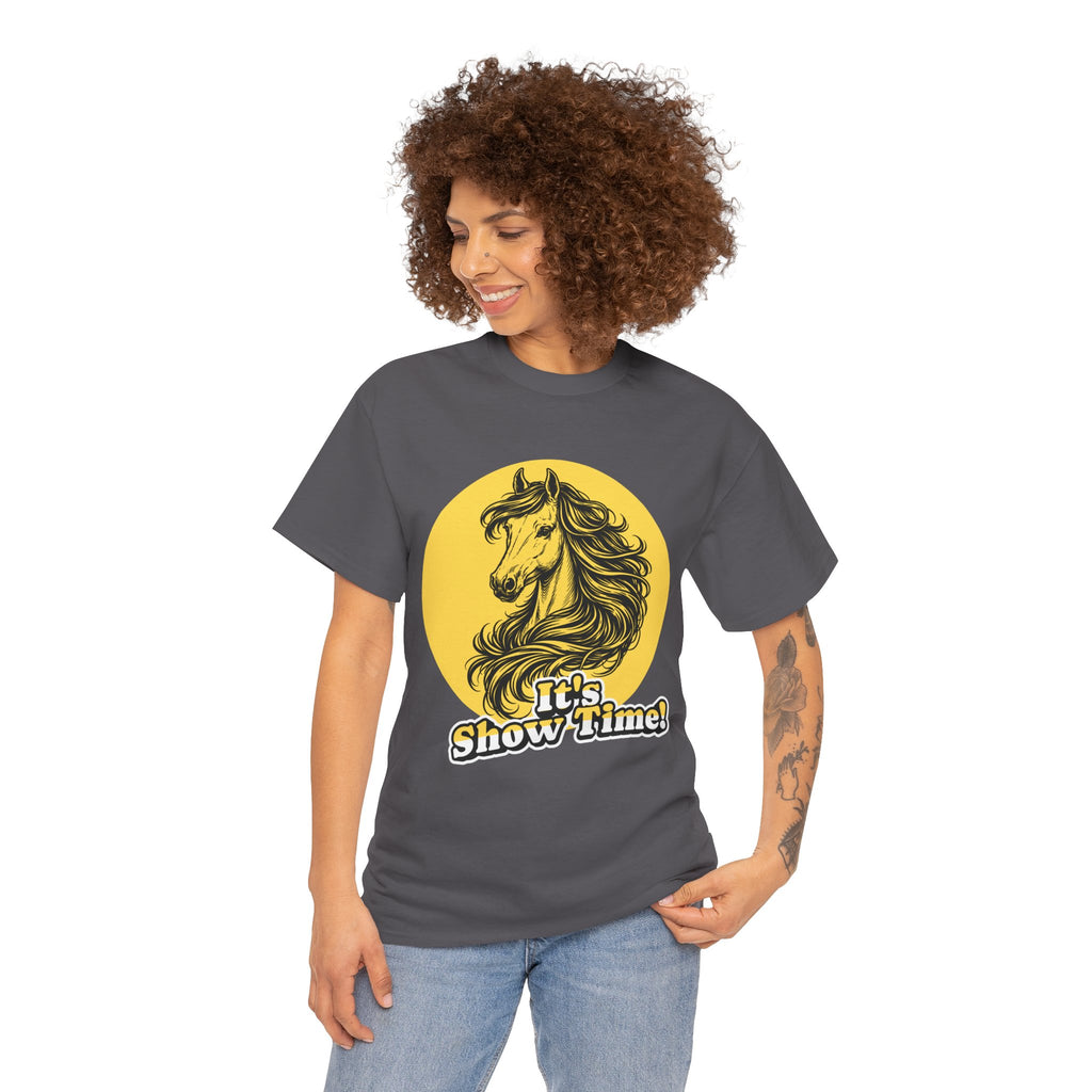 "It's Show Time!" Equestrian Sketch Graphic Tee | Horse Show T-Shirt for Riders