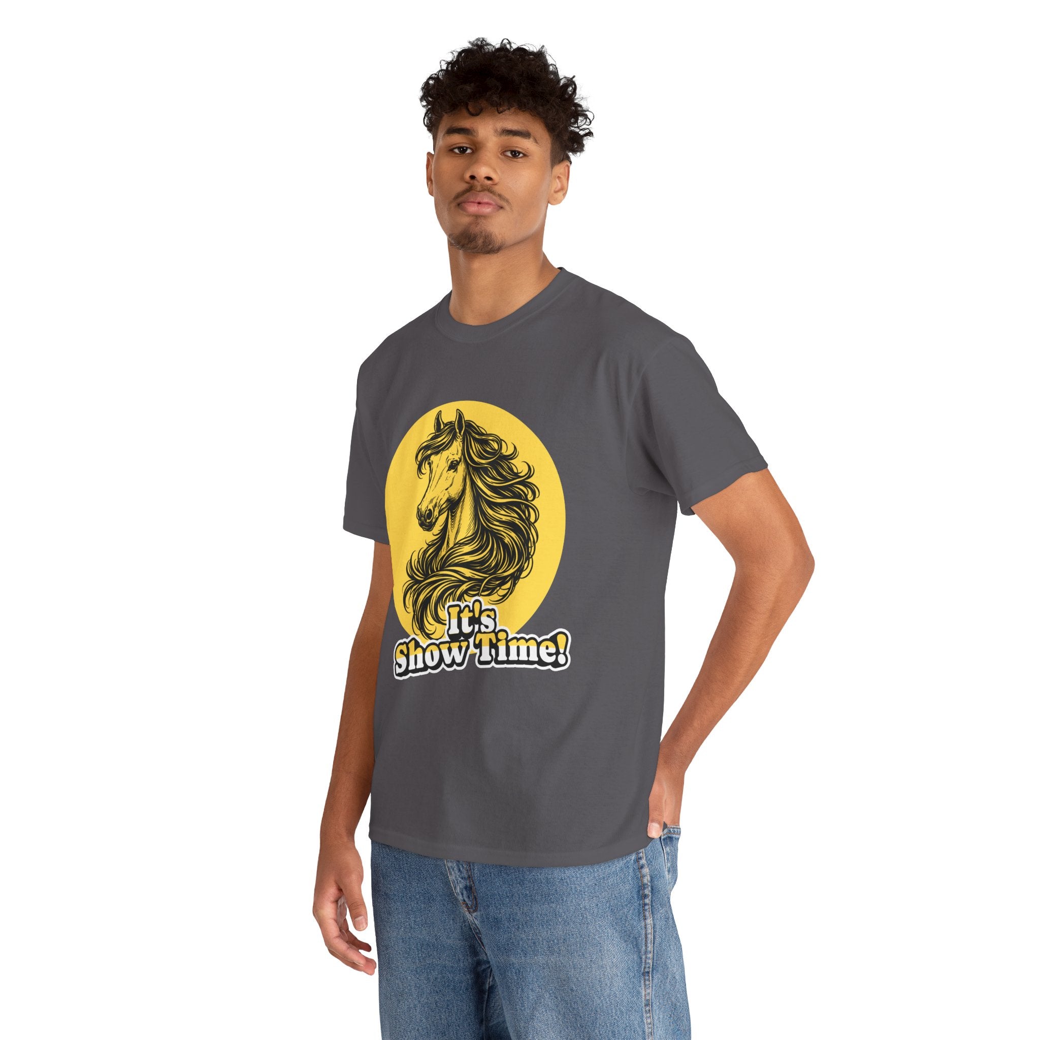 "It's Show Time!" Equestrian Sketch Graphic Tee | Horse Show T-Shirt for Riders
