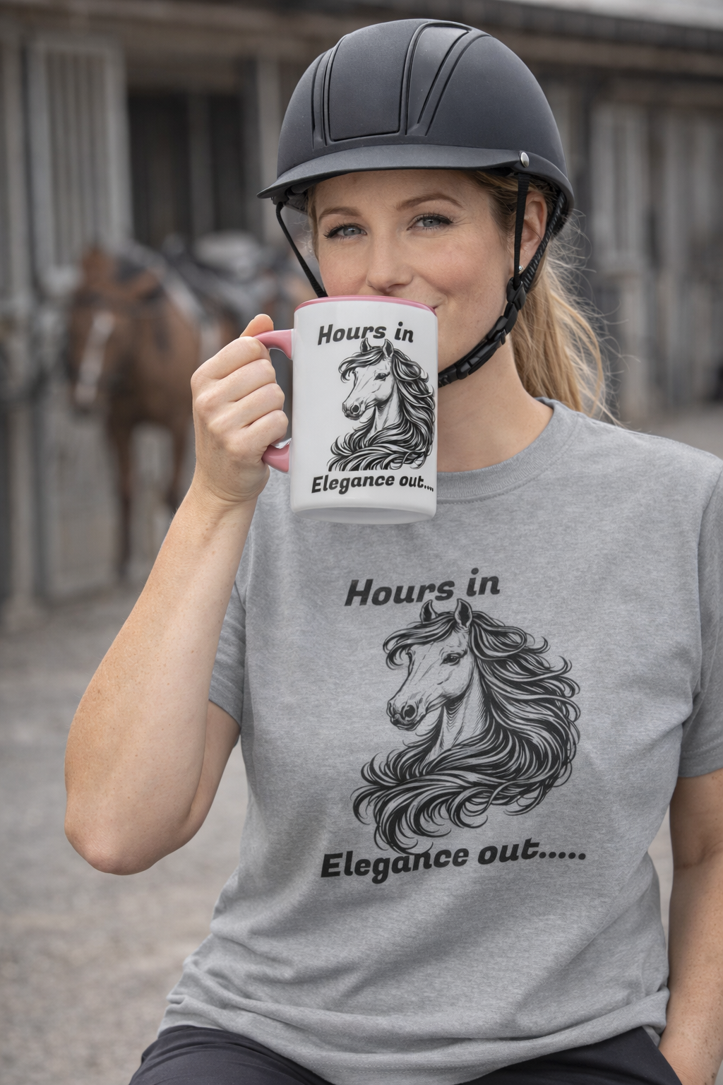 funny horse t shirt for horse lovers horse mug gift for rider