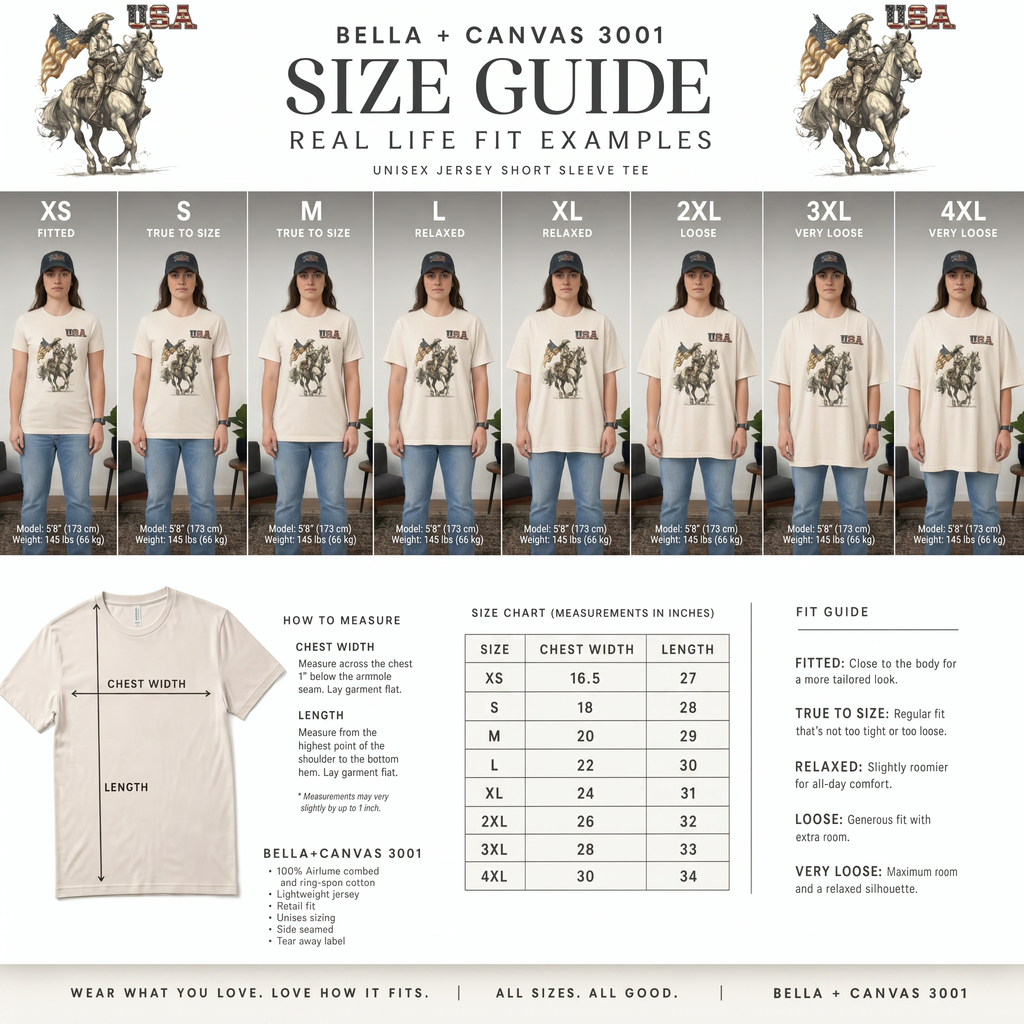 USA Flag & Cowgirl Rider T-Shirt | Patriotic Cowgirl on Horse Graphic Tee