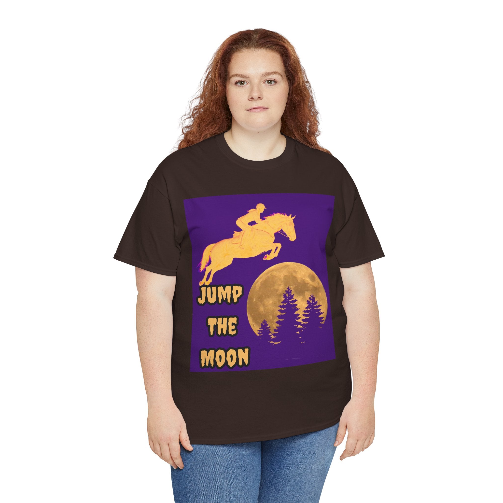"Jump the Moon" Equestrian themed T shirt