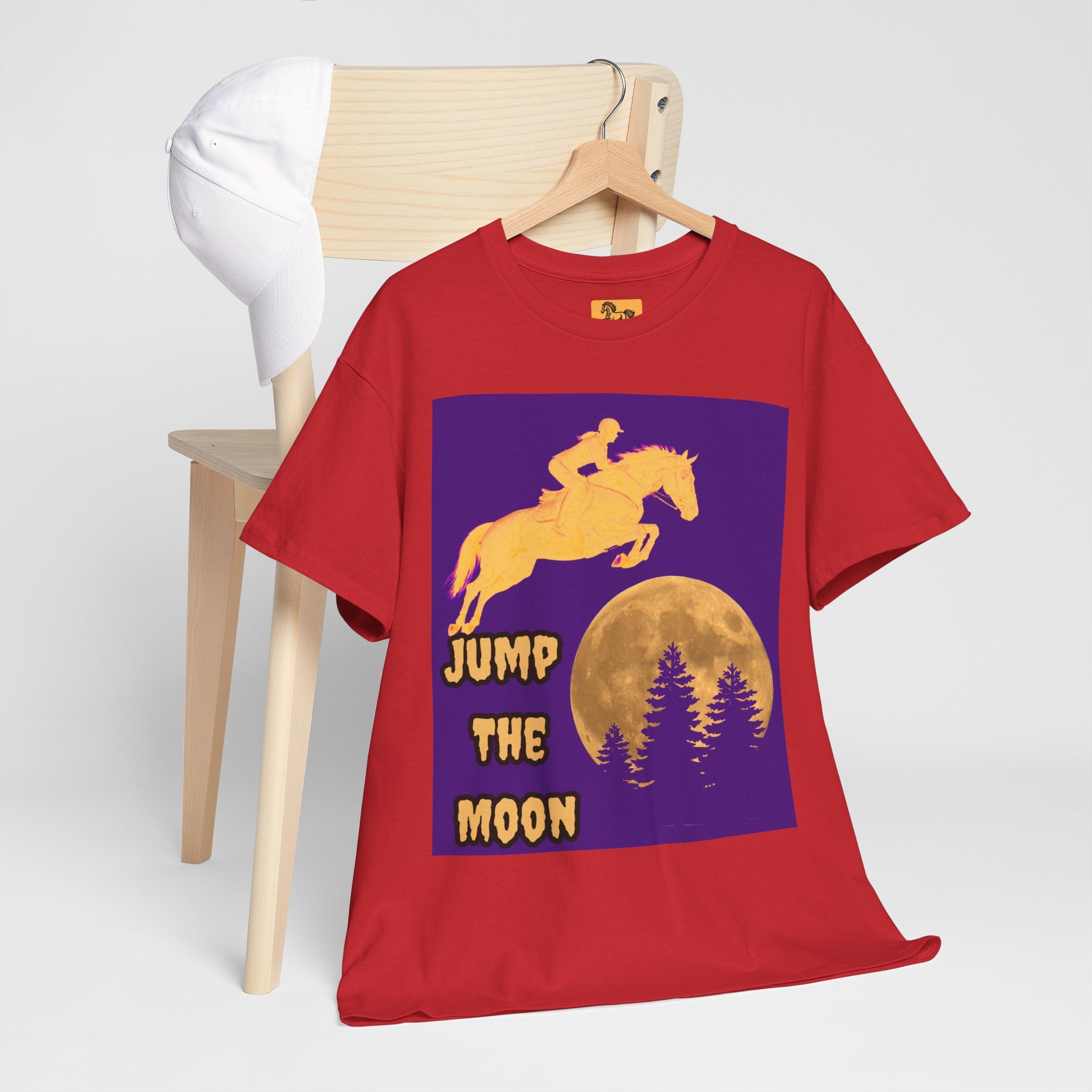 "Jump the Moon" Equestrian themed T shirt
