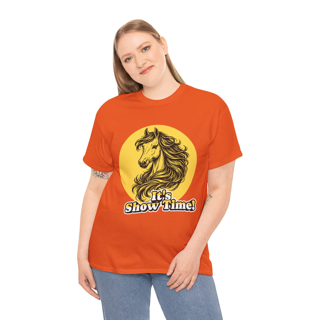 "It's Show Time!" Equestrian Sketch Graphic Tee | Horse Show T-Shirt for Riders