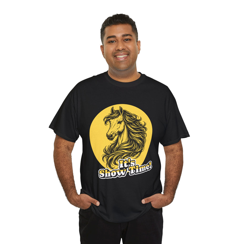"It's Show Time!" Equestrian Sketch Graphic Tee | Horse Show T-Shirt for Riders