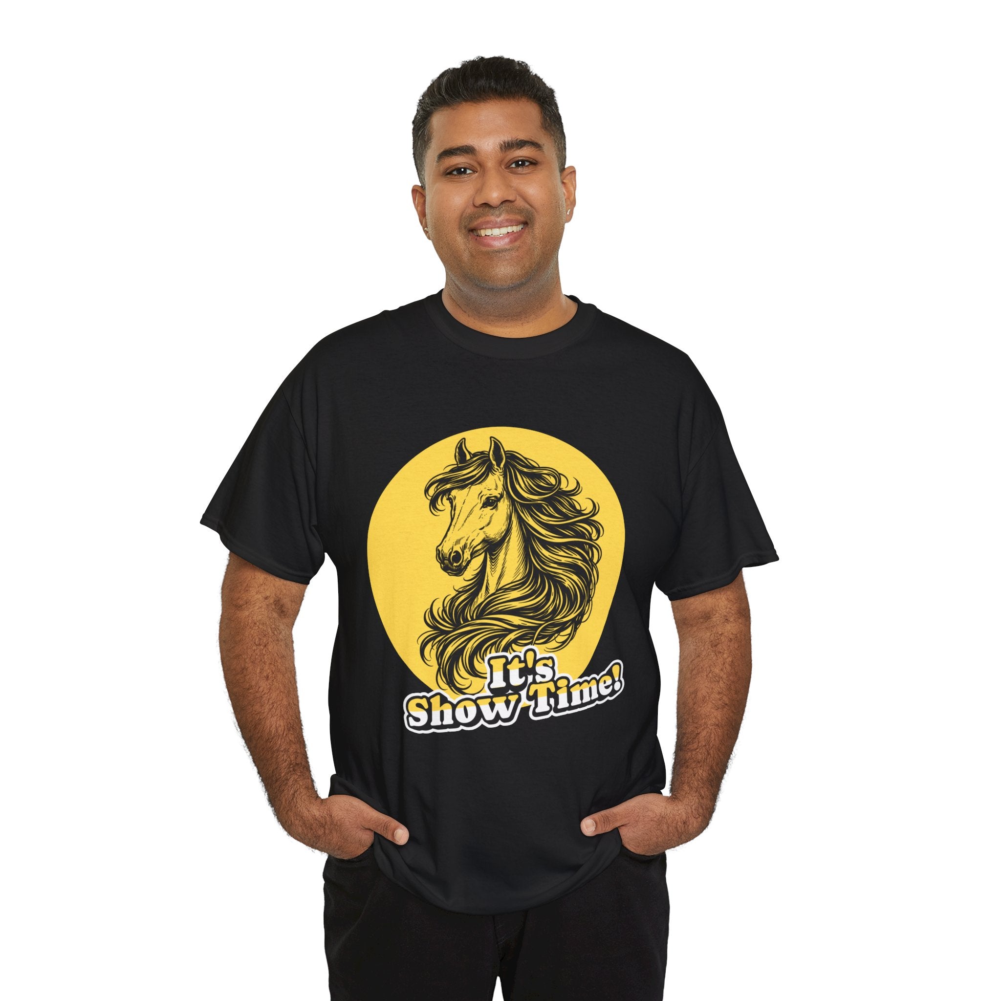 "It's Show Time!" Equestrian Sketch Graphic Tee | Horse Show T-Shirt for Riders