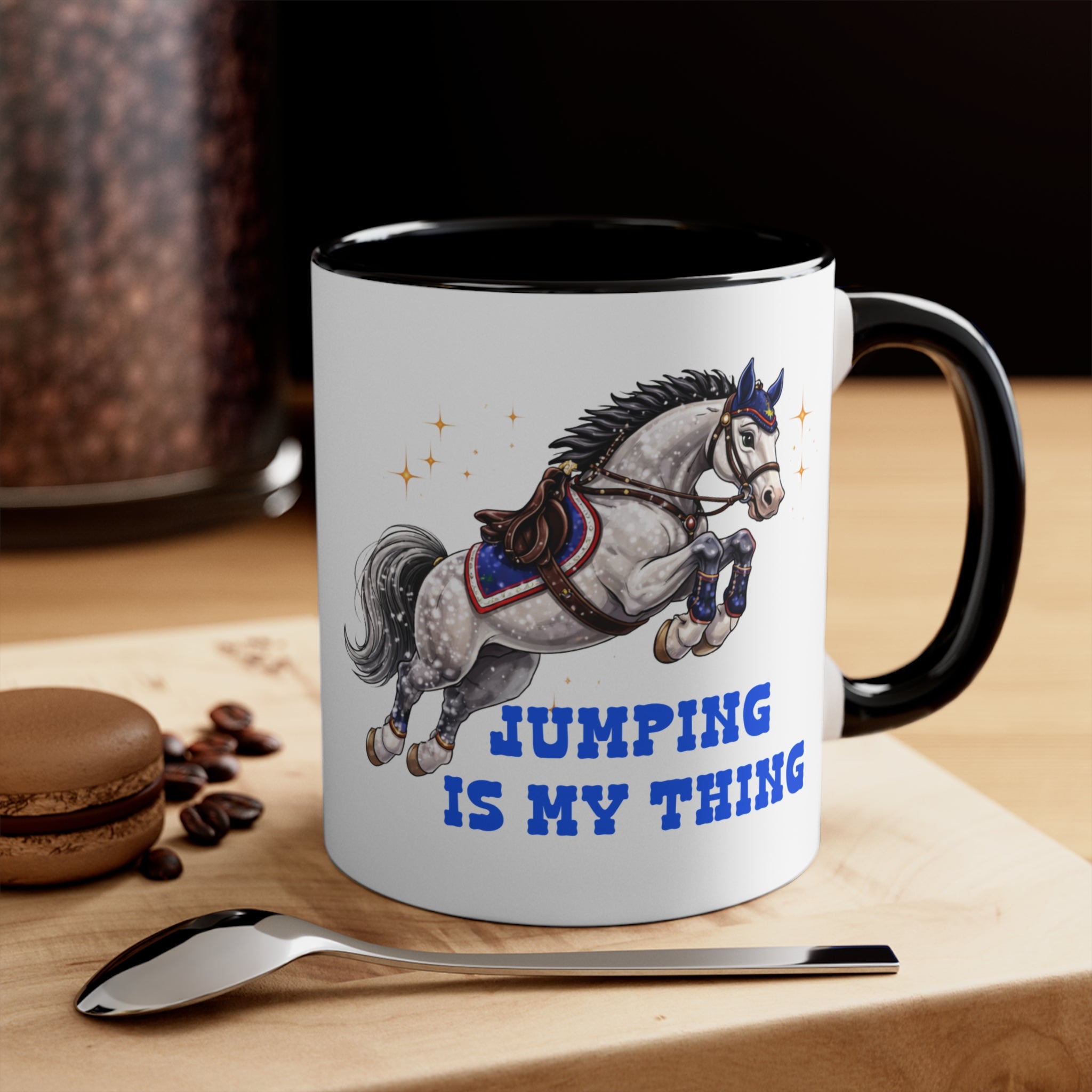 'Jumping Is My Thing' Equestrian Themed Mug