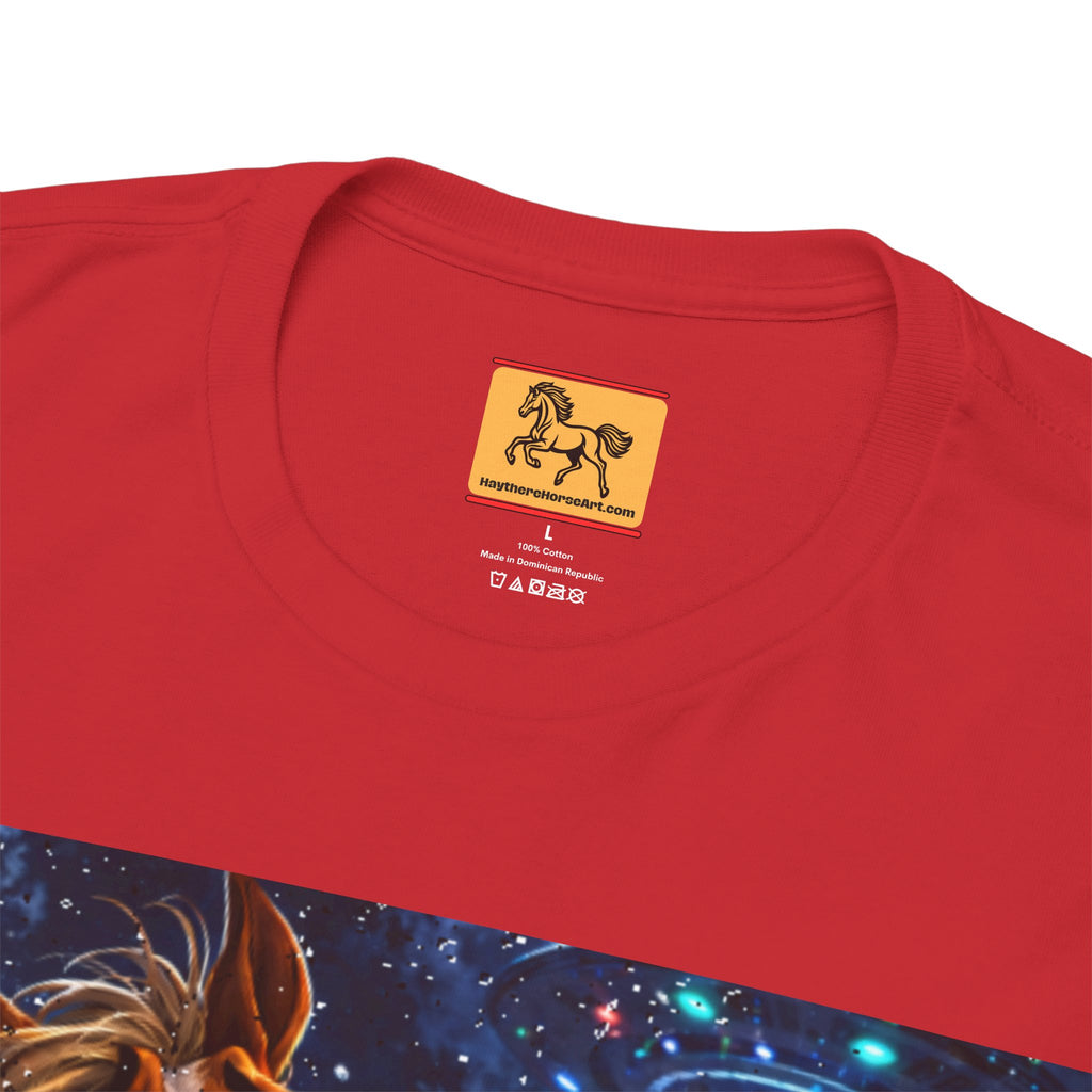 Horse Selfie Surreal Graphic T-Shirt | Funny "Hay There" Horse Art Tee