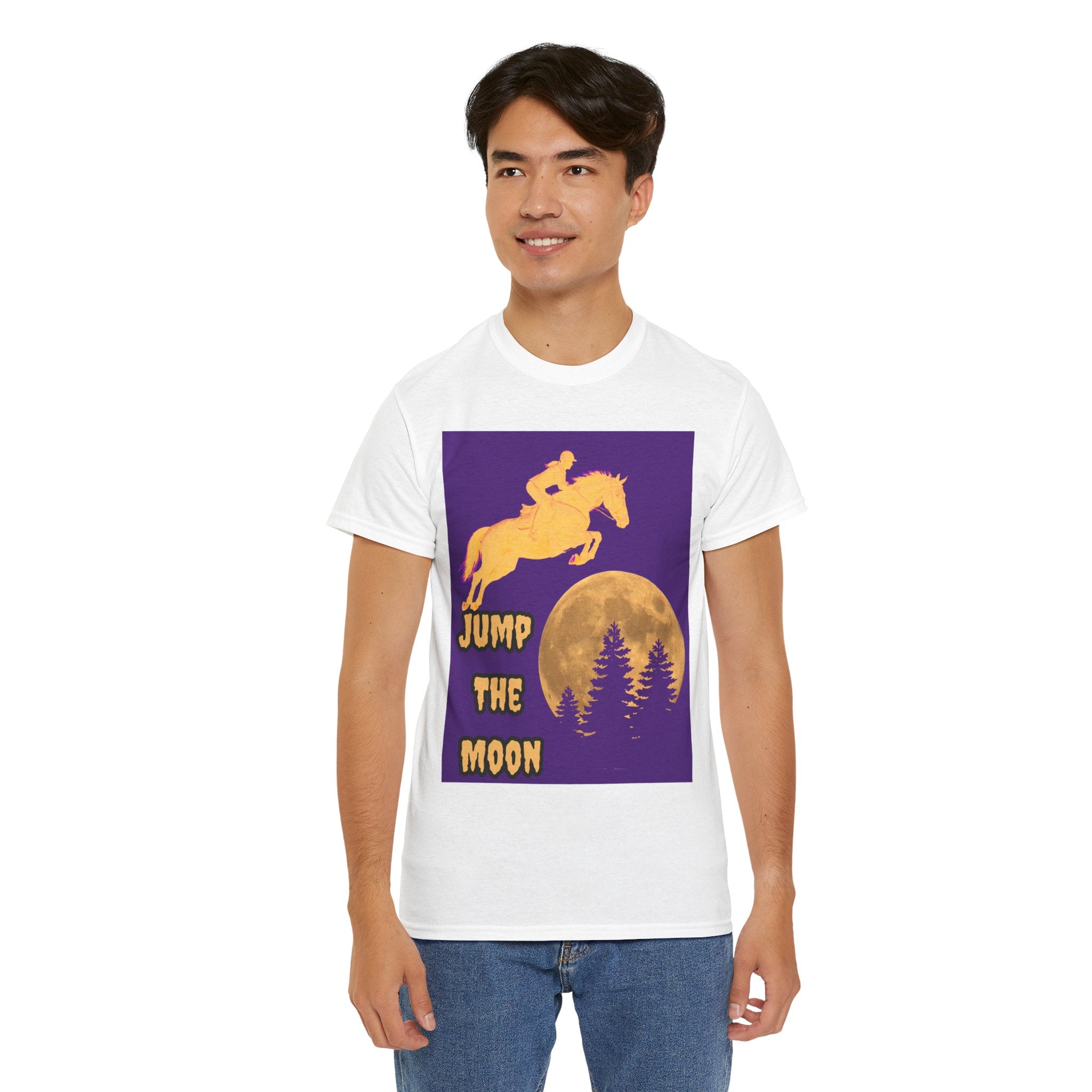 "Jump the Moon" Equestrian themed T shirt