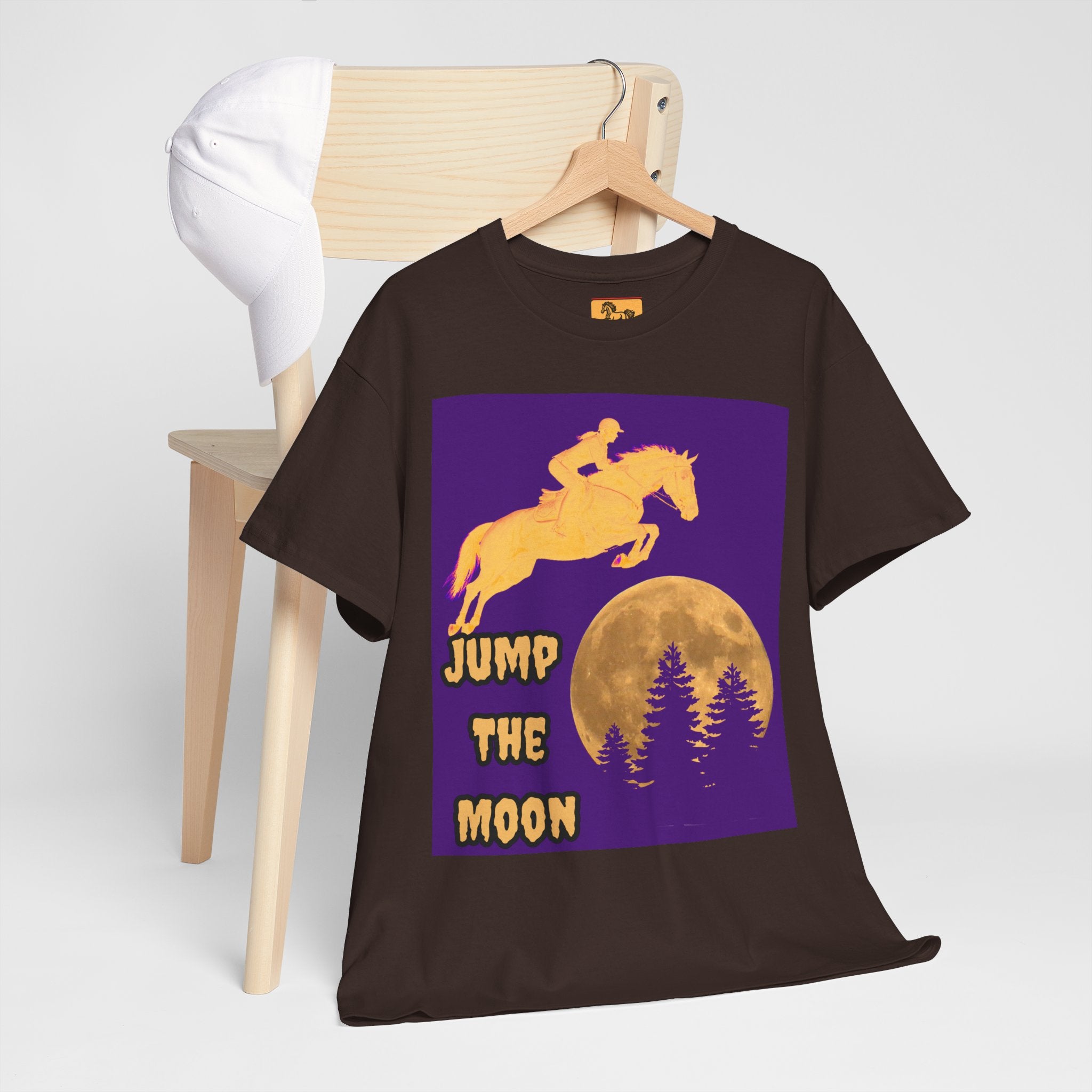 "Jump the Moon" Equestrian themed T shirt