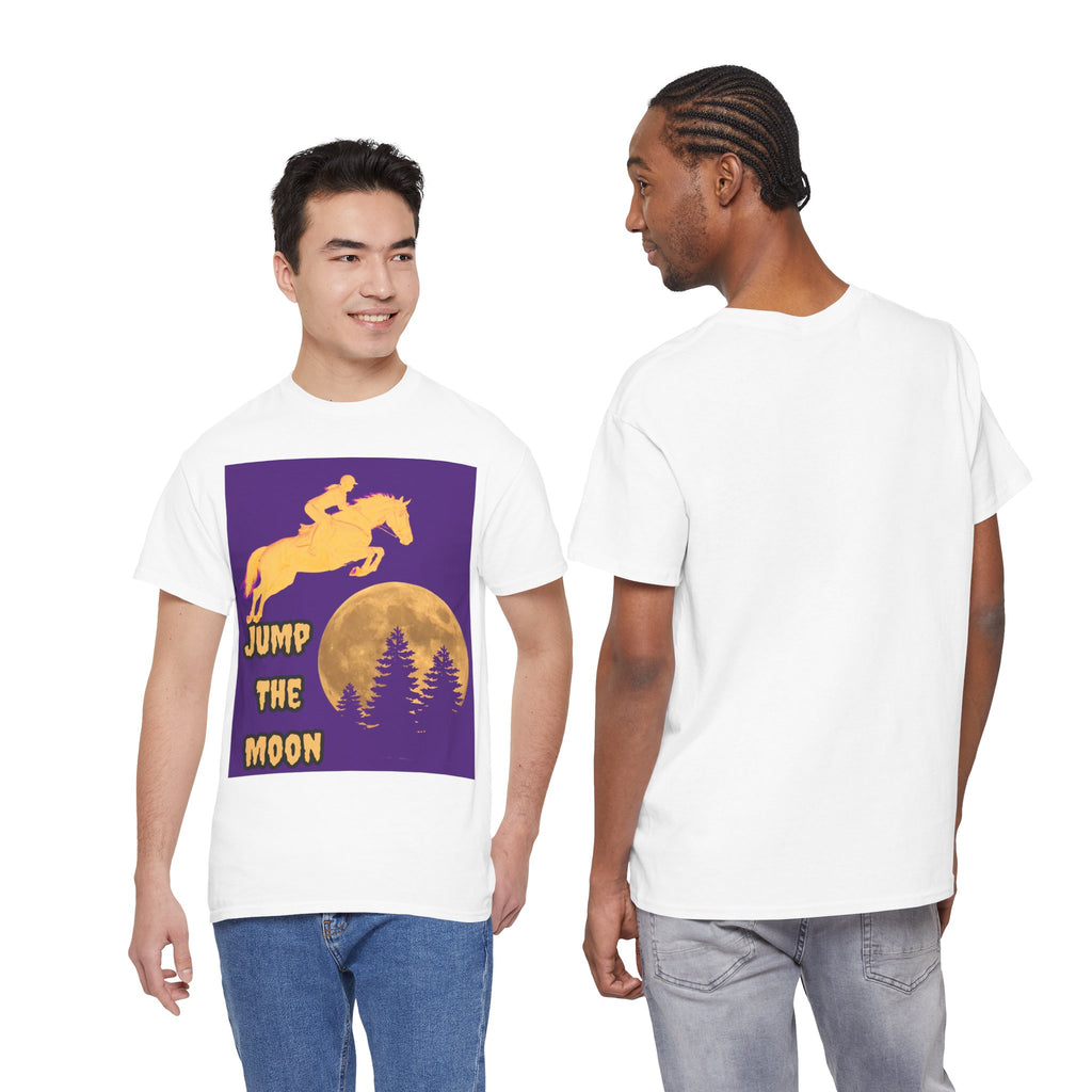 "Jump the Moon" Equestrian themed T shirt