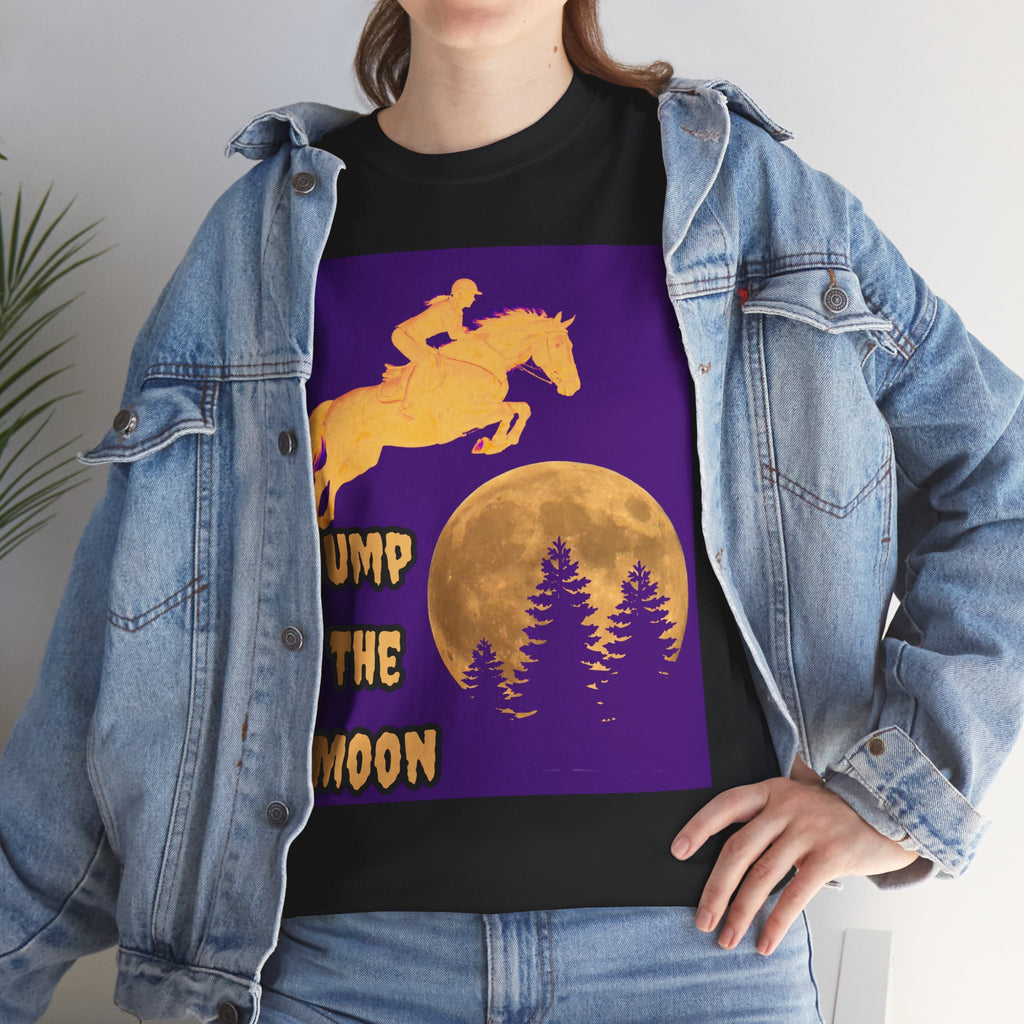 "Jump the Moon" Equestrian themed T shirt