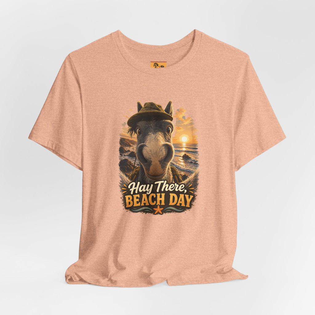 Beach Day Horse T-Shirt | "Hay There, Beach Day" Funny Graphic Tee