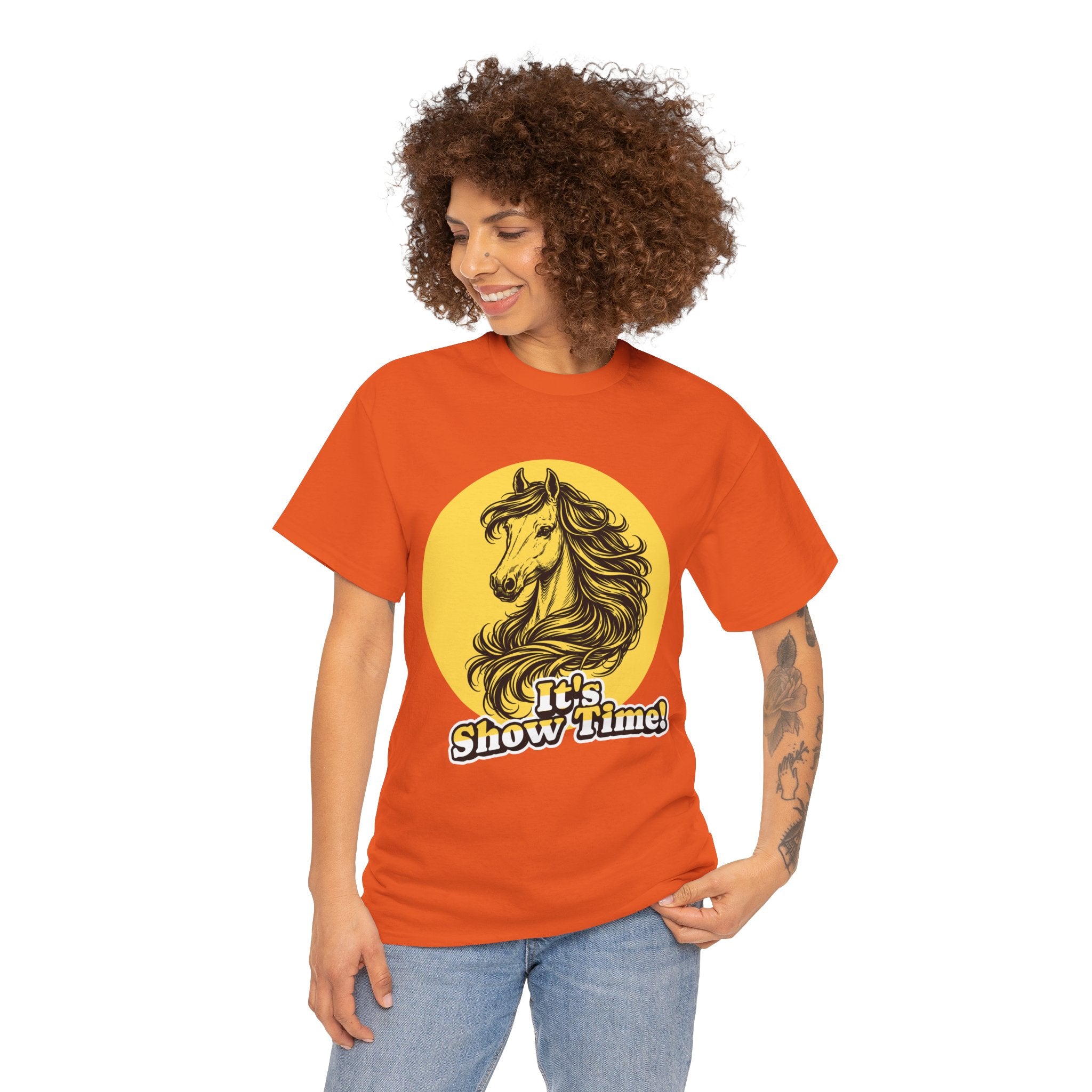 "It's Show Time!" Equestrian Sketch Graphic Tee | Horse Show T-Shirt for Riders