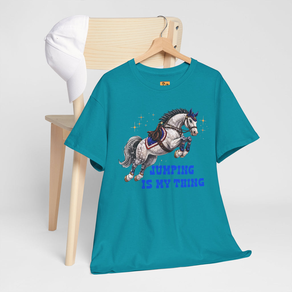 Jumping Is My Thing Equestrian Show Jumping T-Shirt Horse Pony ShowJump Graphic Tee
