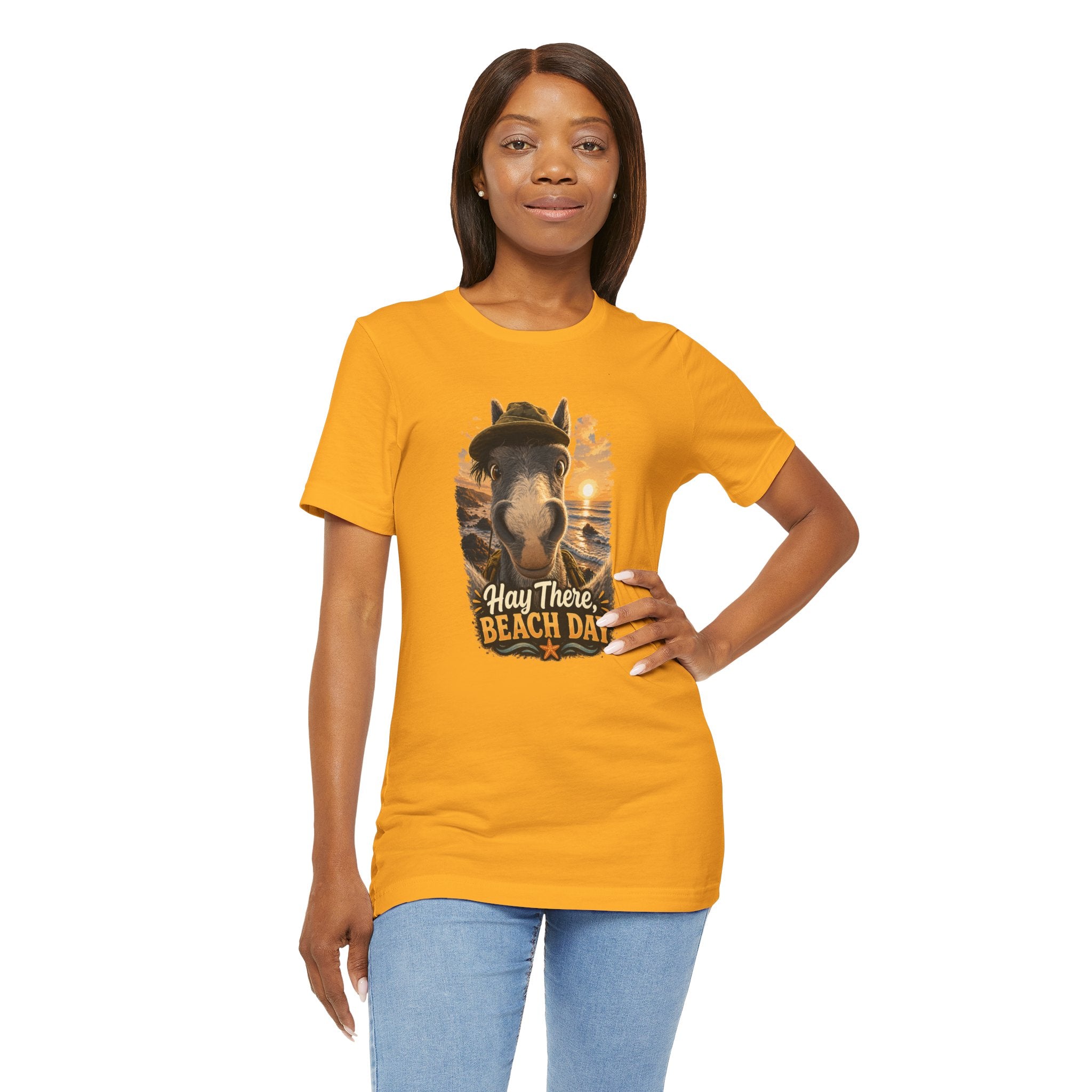 Beach Day Horse T-Shirt | "Hay There, Beach Day" Funny Graphic Tee