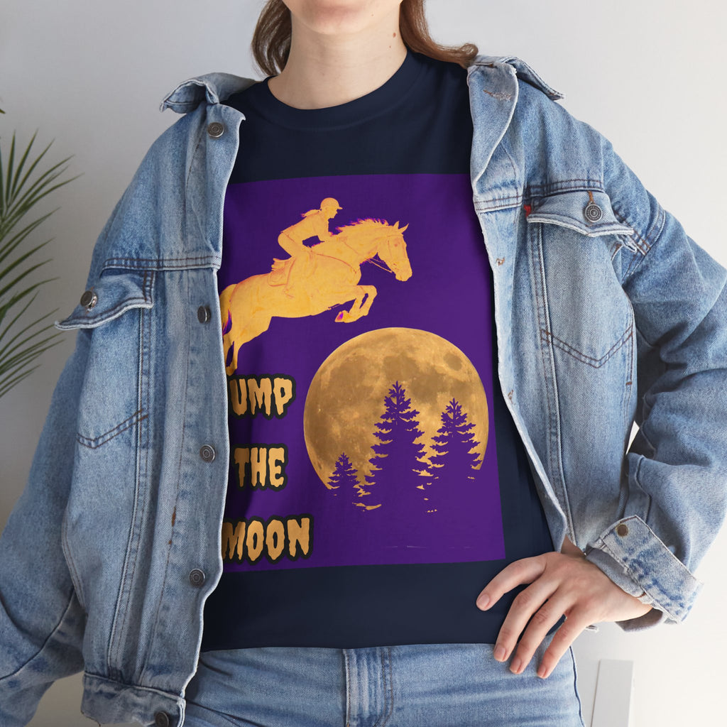 "Jump the Moon" Equestrian themed T shirt