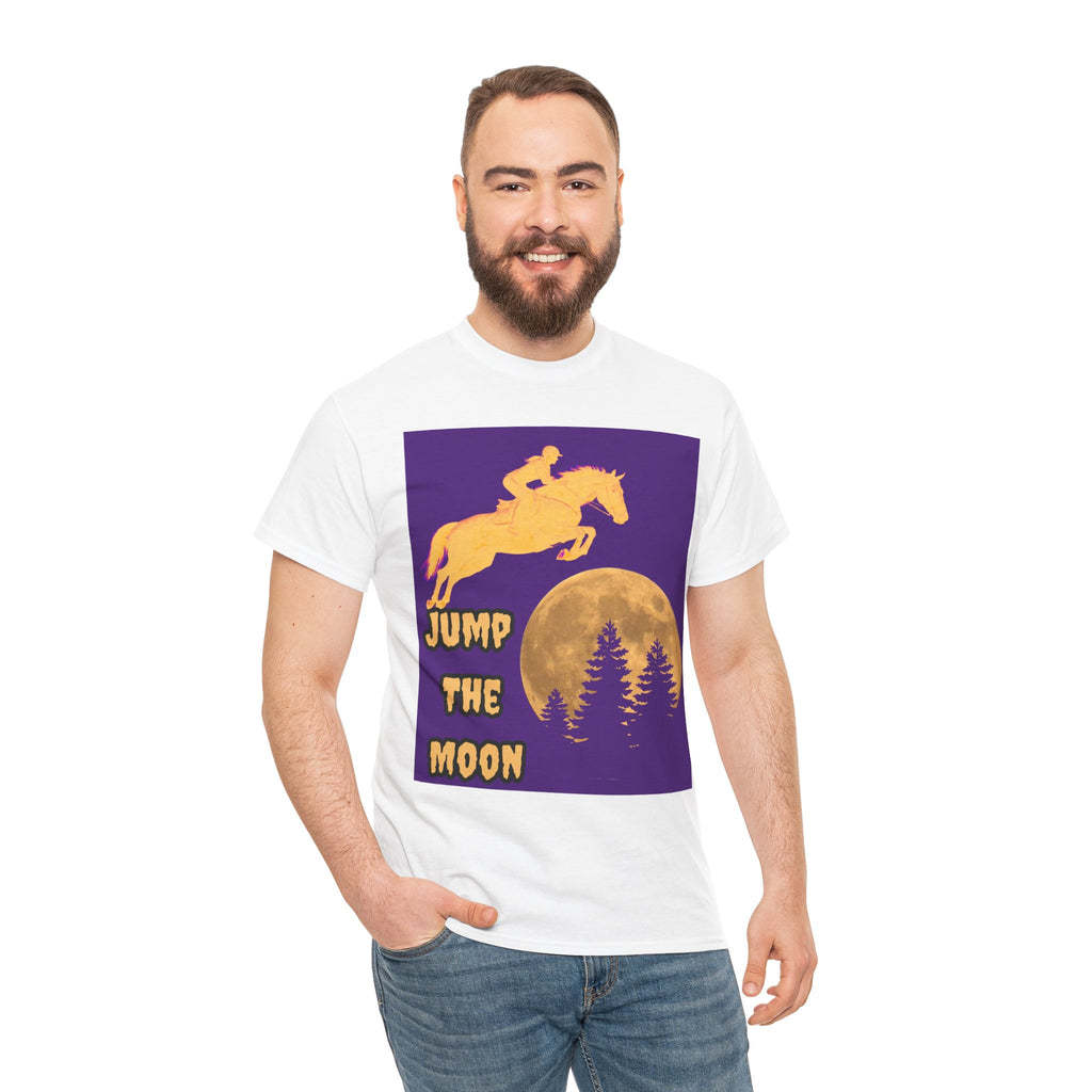 "Jump the Moon" Equestrian themed T shirt