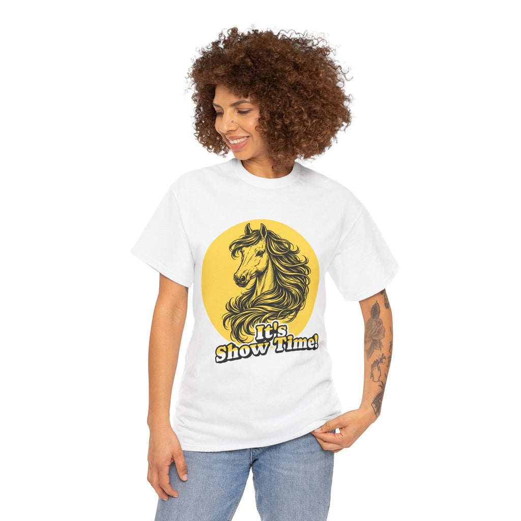 "It's Show Time!" Equestrian Sketch Graphic Tee | Horse Show T-Shirt for Riders
