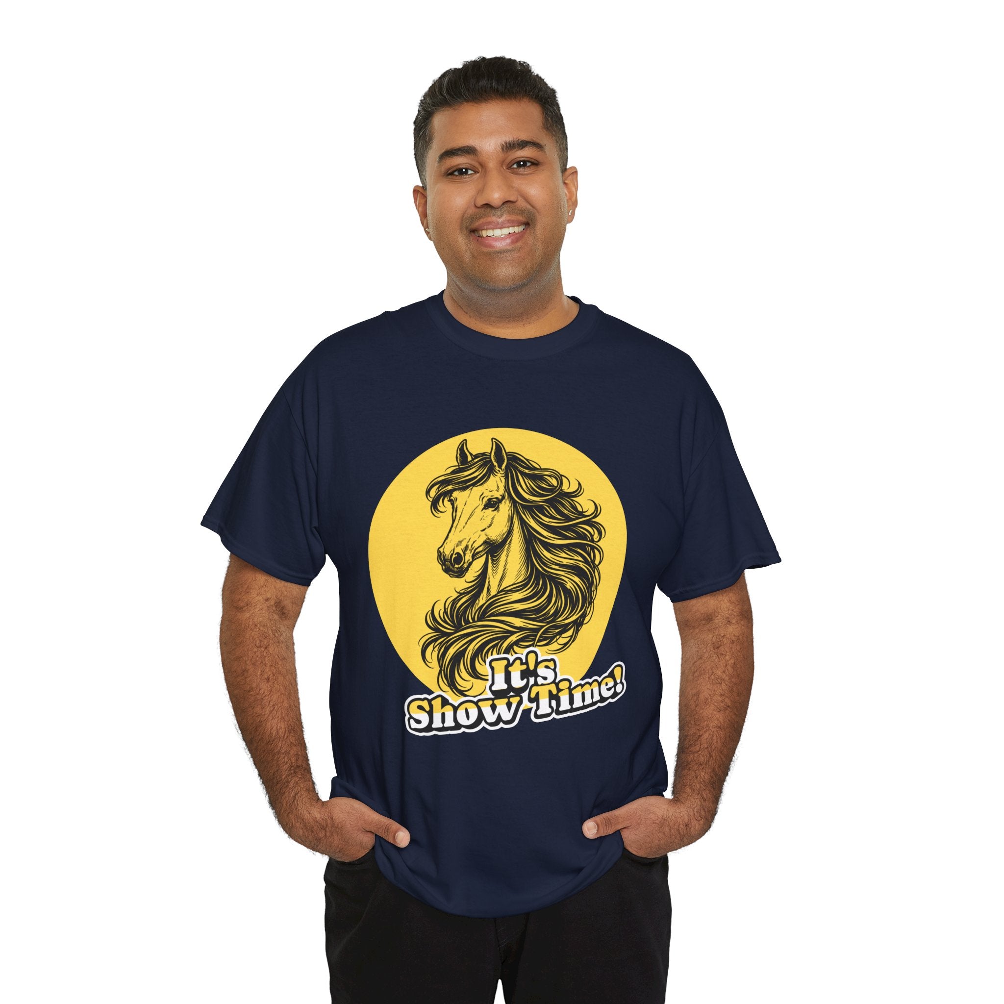 "It's Show Time!" Equestrian Sketch Graphic Tee | Horse Show T-Shirt for Riders
