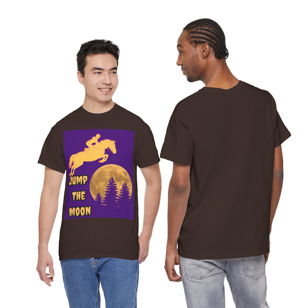 "Jump the Moon" Equestrian themed T shirt