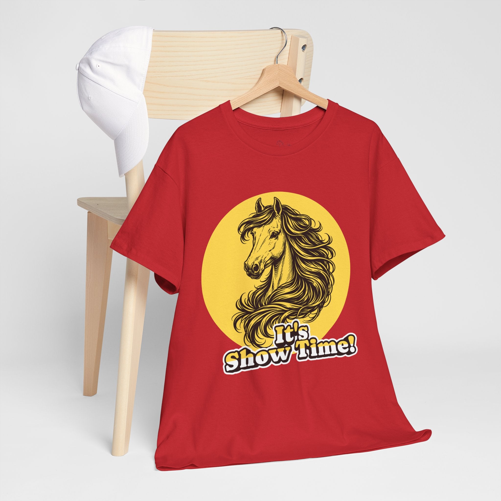 "It's Show Time!" Equestrian Sketch Graphic Tee | Horse Show T-Shirt for Riders