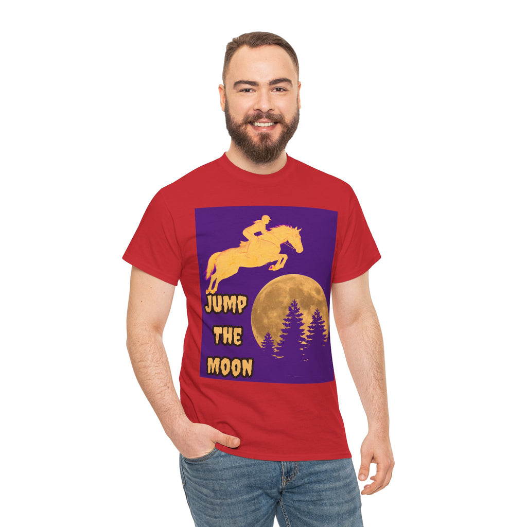 "Jump the Moon" Equestrian themed T shirt