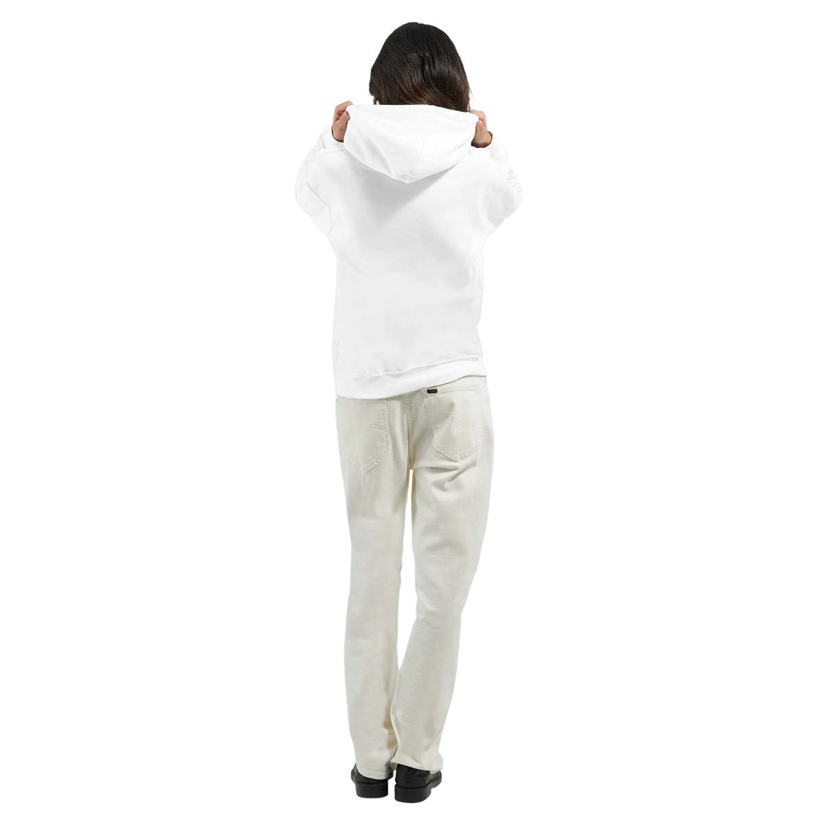 Back View, no print, Time In, Elegance Out dressage hoodie by Hay There Horse Art, view 12