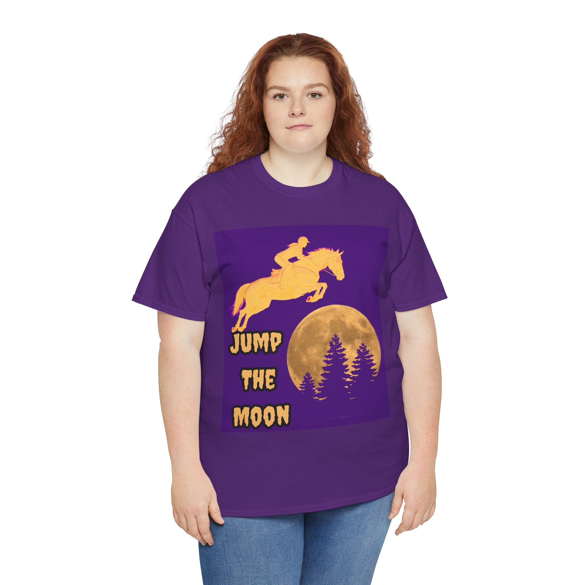 "Jump the Moon" Equestrian themed T shirt