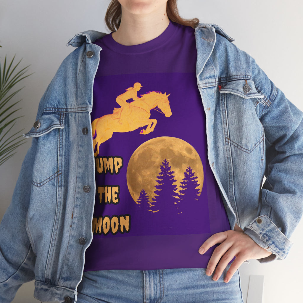 "Jump the Moon" Equestrian themed T shirt