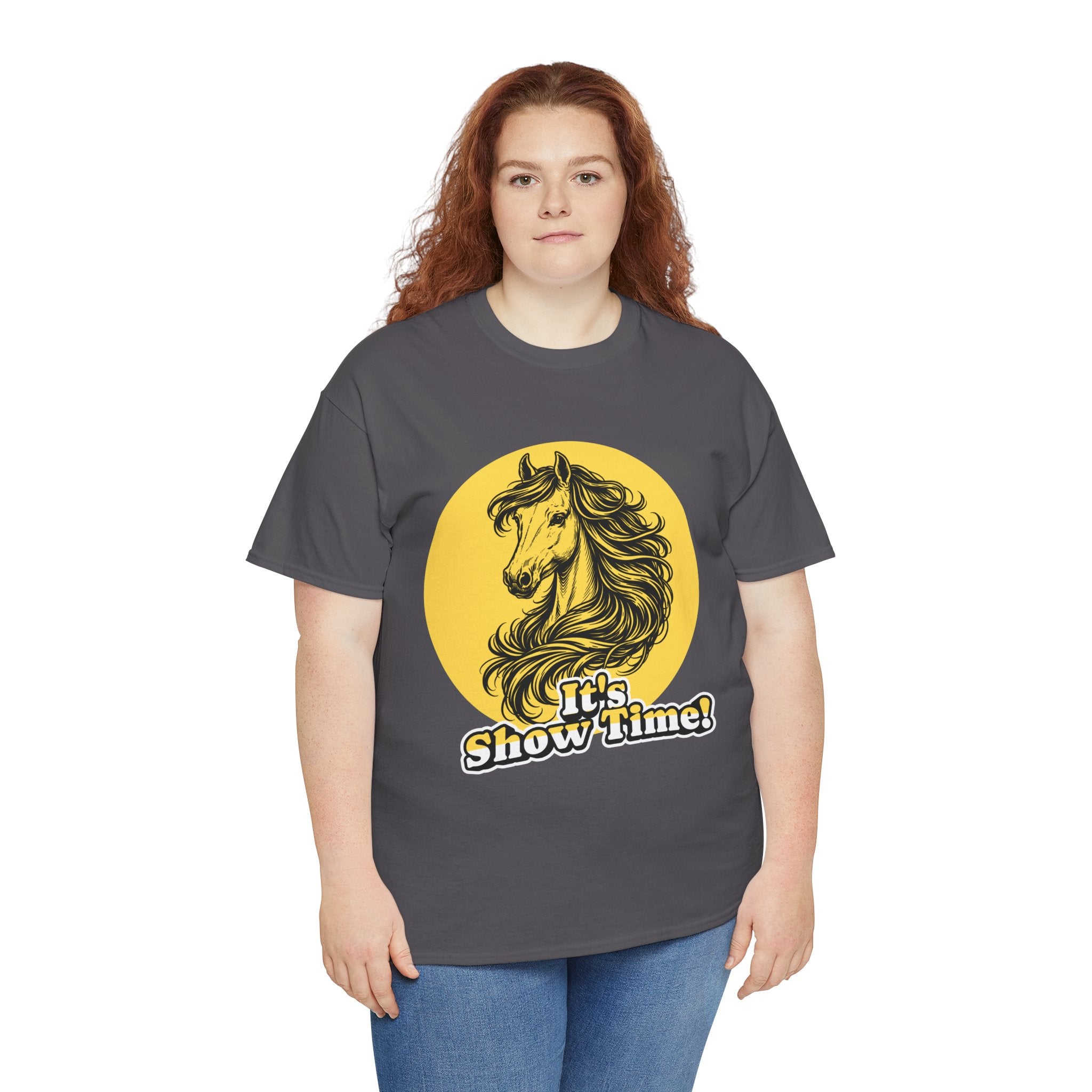 "It's Show Time!" Equestrian Sketch Graphic Tee | Horse Show T-Shirt for Riders