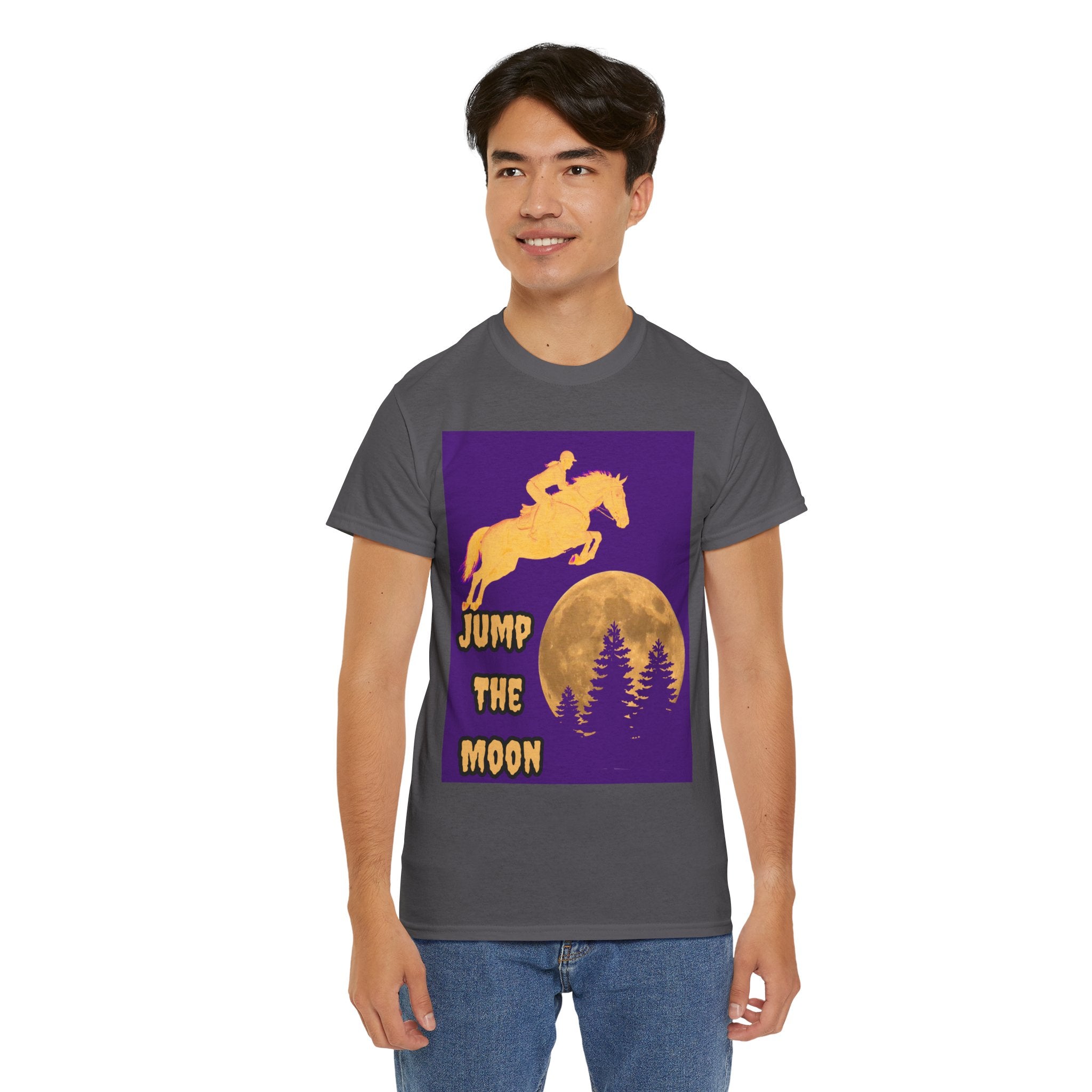 "Jump the Moon" Equestrian themed T shirt