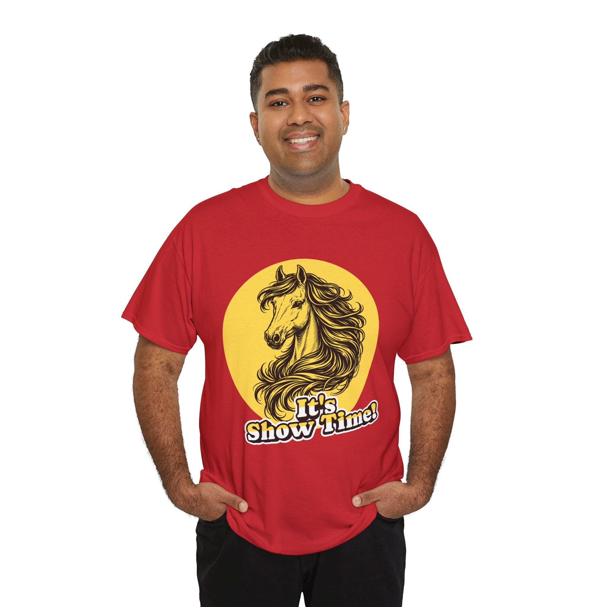 "It's Show Time!" Equestrian Sketch Graphic Tee | Horse Show T-Shirt for Riders