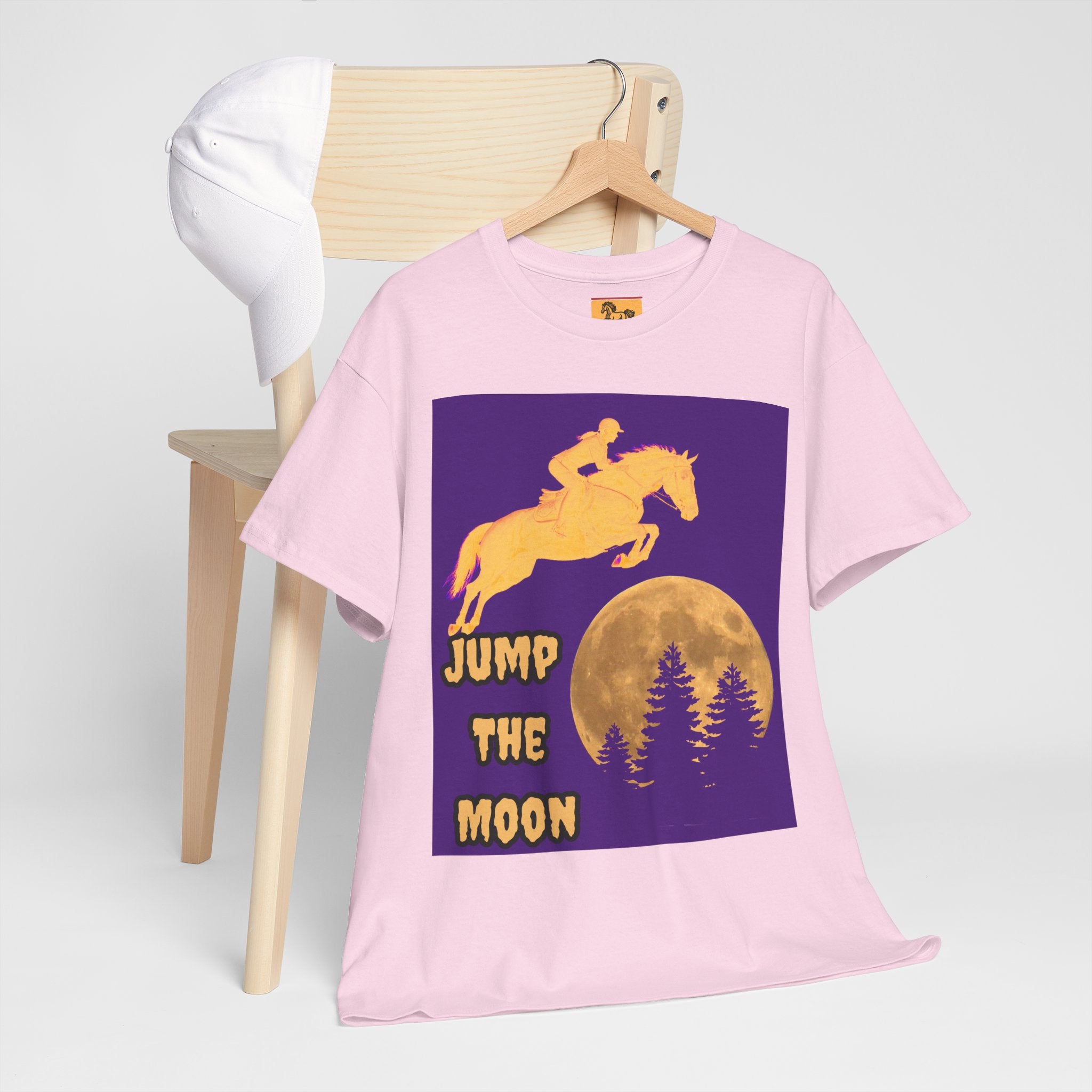 "Jump the Moon" Equestrian themed T shirt