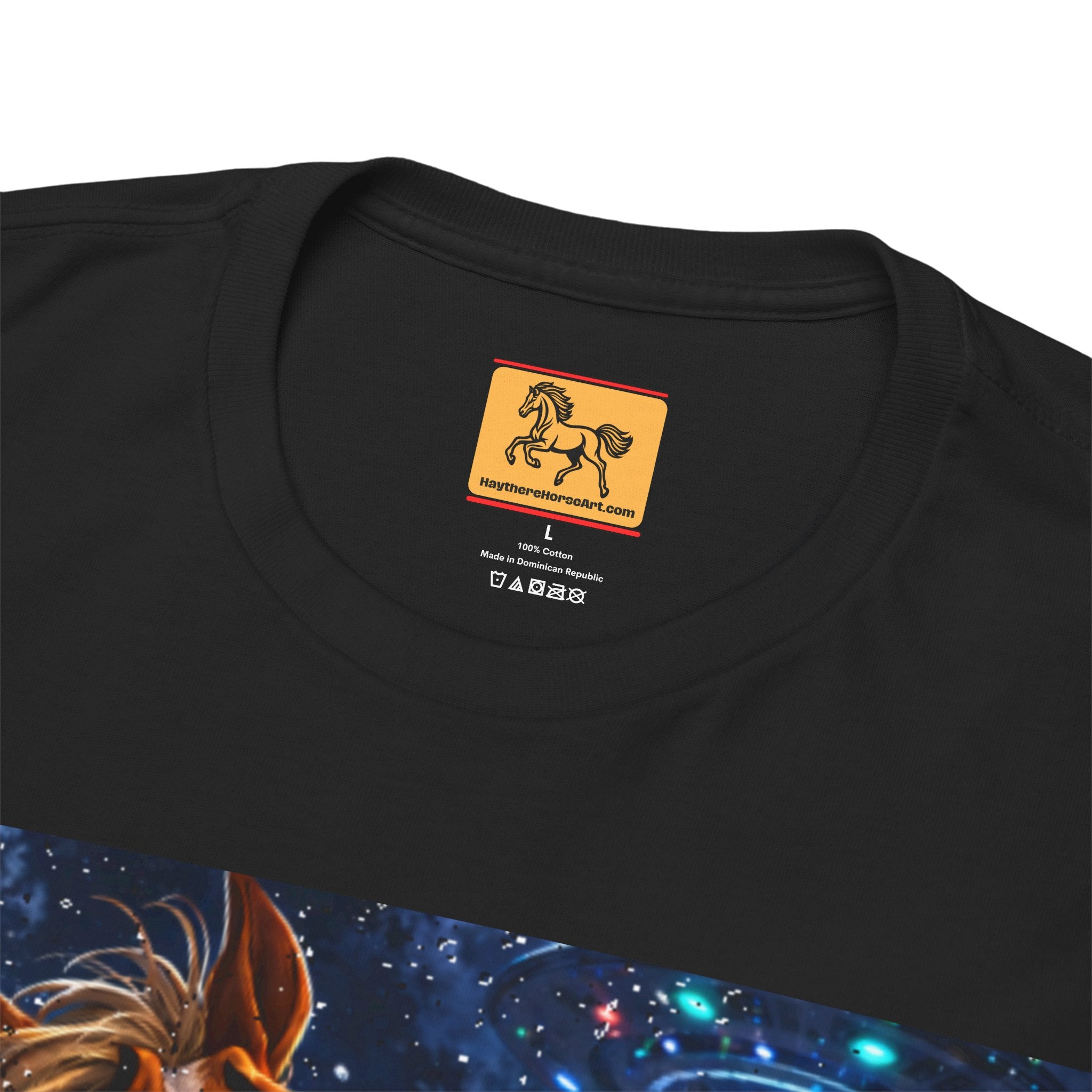 Horse Selfie Surreal Graphic T-Shirt | Funny "Hay There" Horse Art Tee