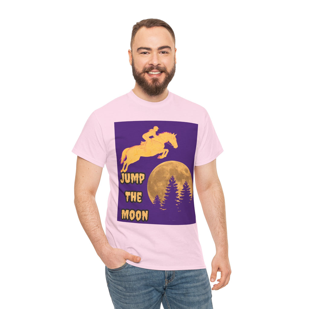 "Jump the Moon" Equestrian themed T shirt