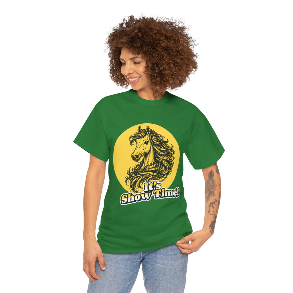 "It's Show Time!" Equestrian Sketch Graphic Tee | Horse Show T-Shirt for Riders