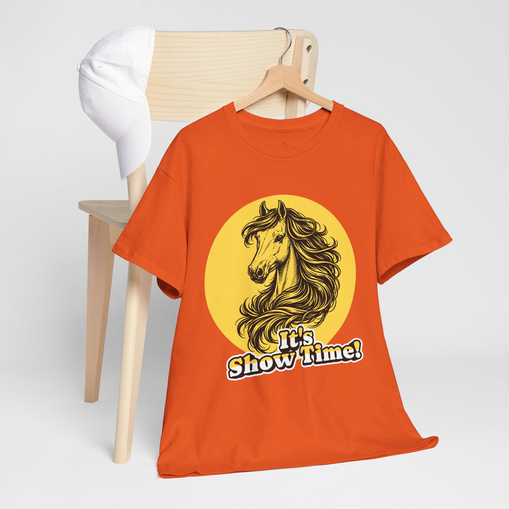 "It's Show Time!" Equestrian Sketch Graphic Tee | Horse Show T-Shirt for Riders