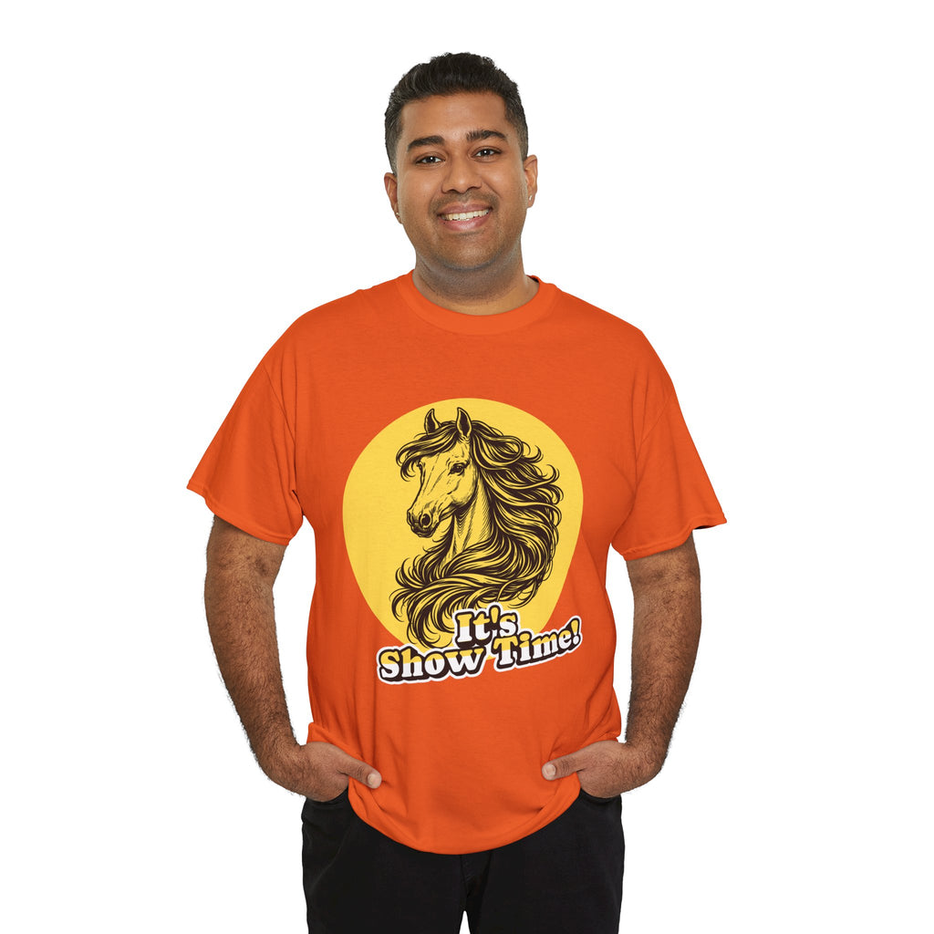 "It's Show Time!" Equestrian Sketch Graphic Tee | Horse Show T-Shirt for Riders