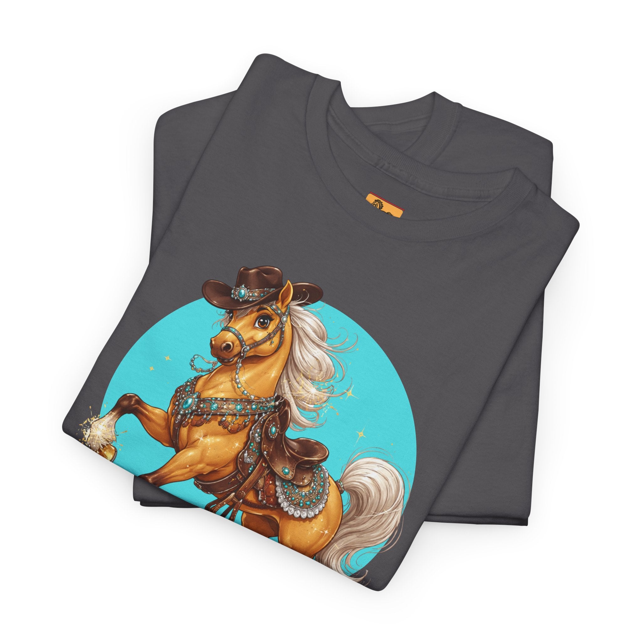 "It's Show Time!" Equestrian T-Shirt Large Logo Horse Fun Graphic Tee