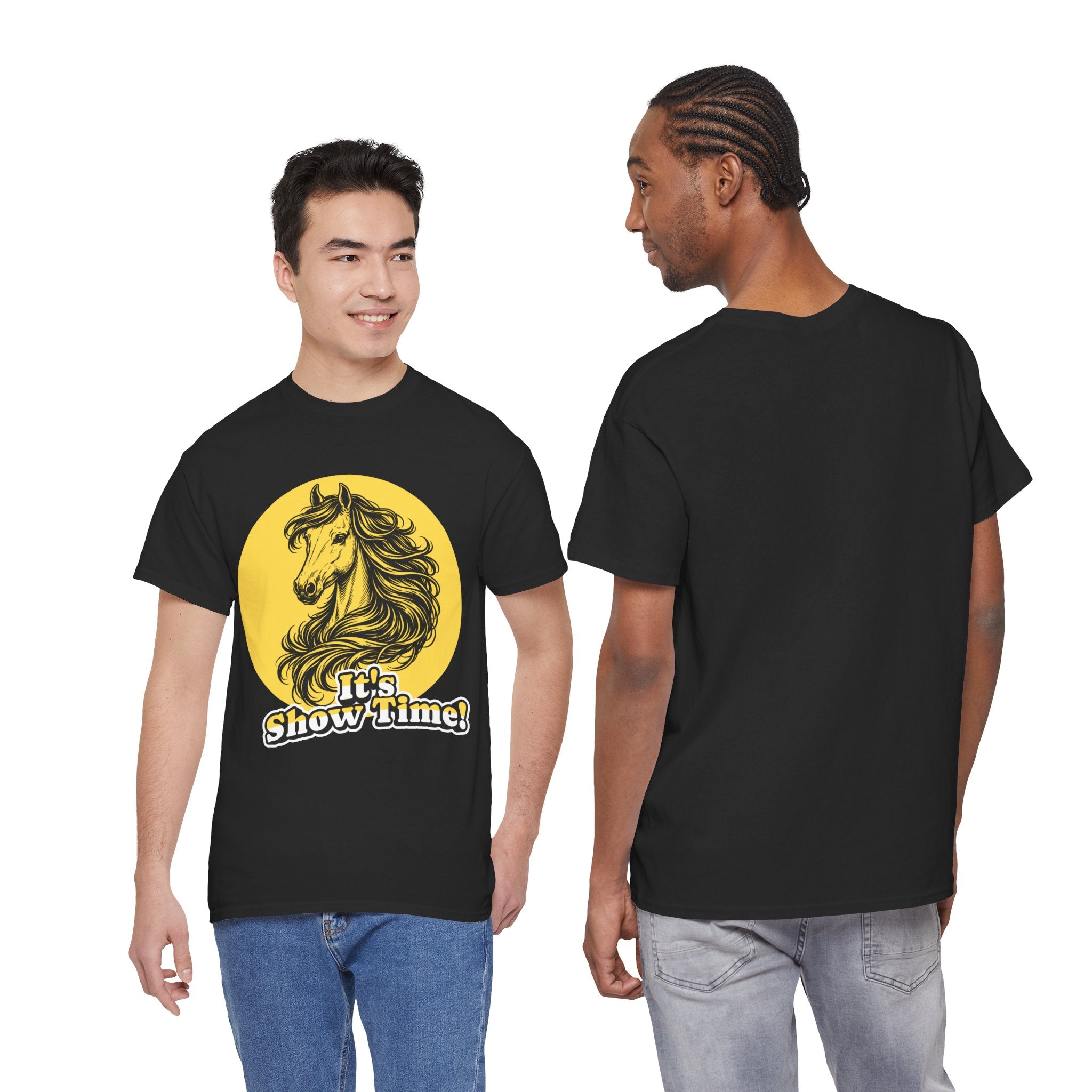 "It's Show Time!" Equestrian Sketch Graphic Tee | Horse Show T-Shirt for Riders