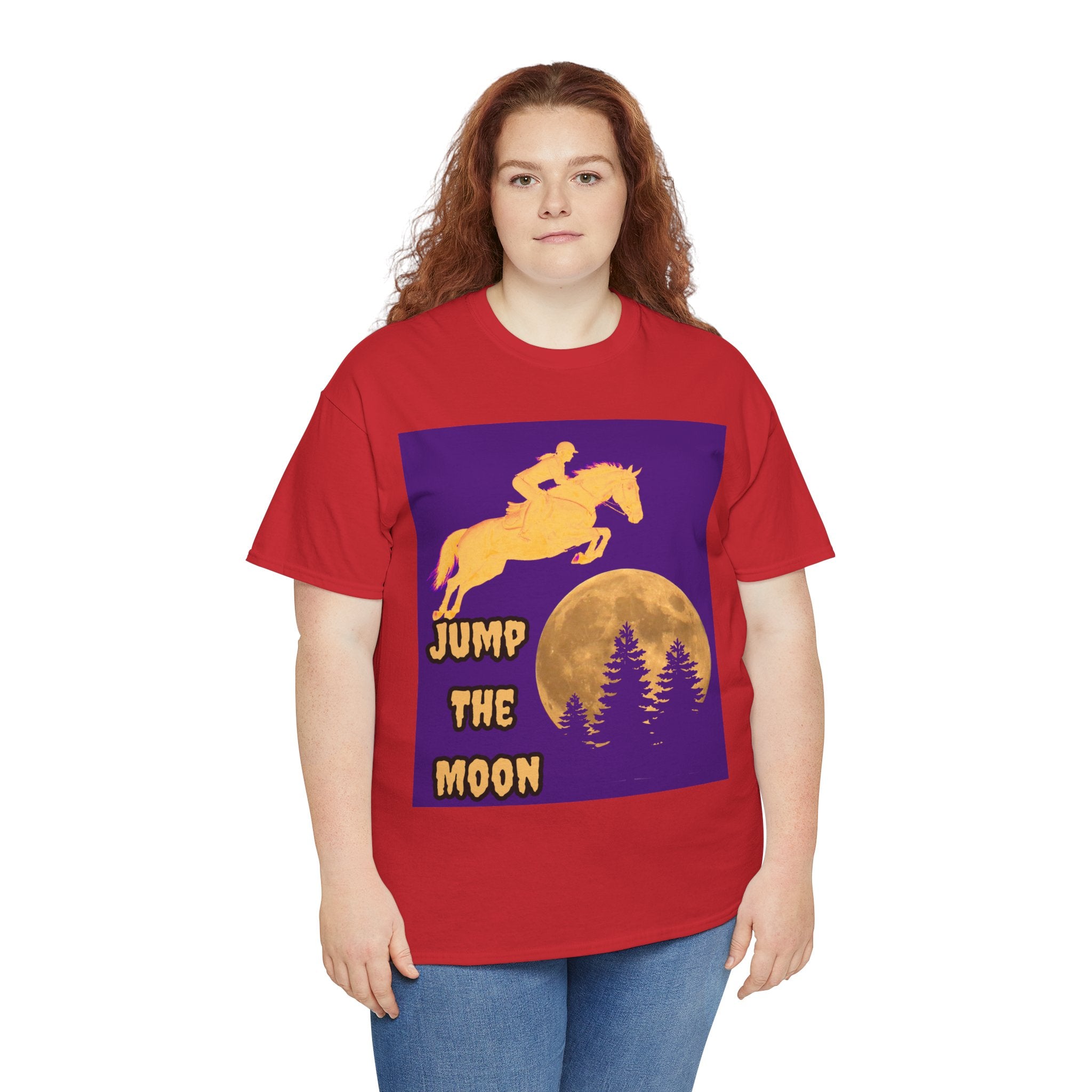 "Jump the Moon" Equestrian themed T shirt