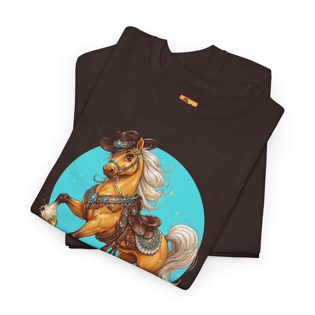 "It's Show Time!" Equestrian T-Shirt Large Logo Horse Fun Graphic Tee