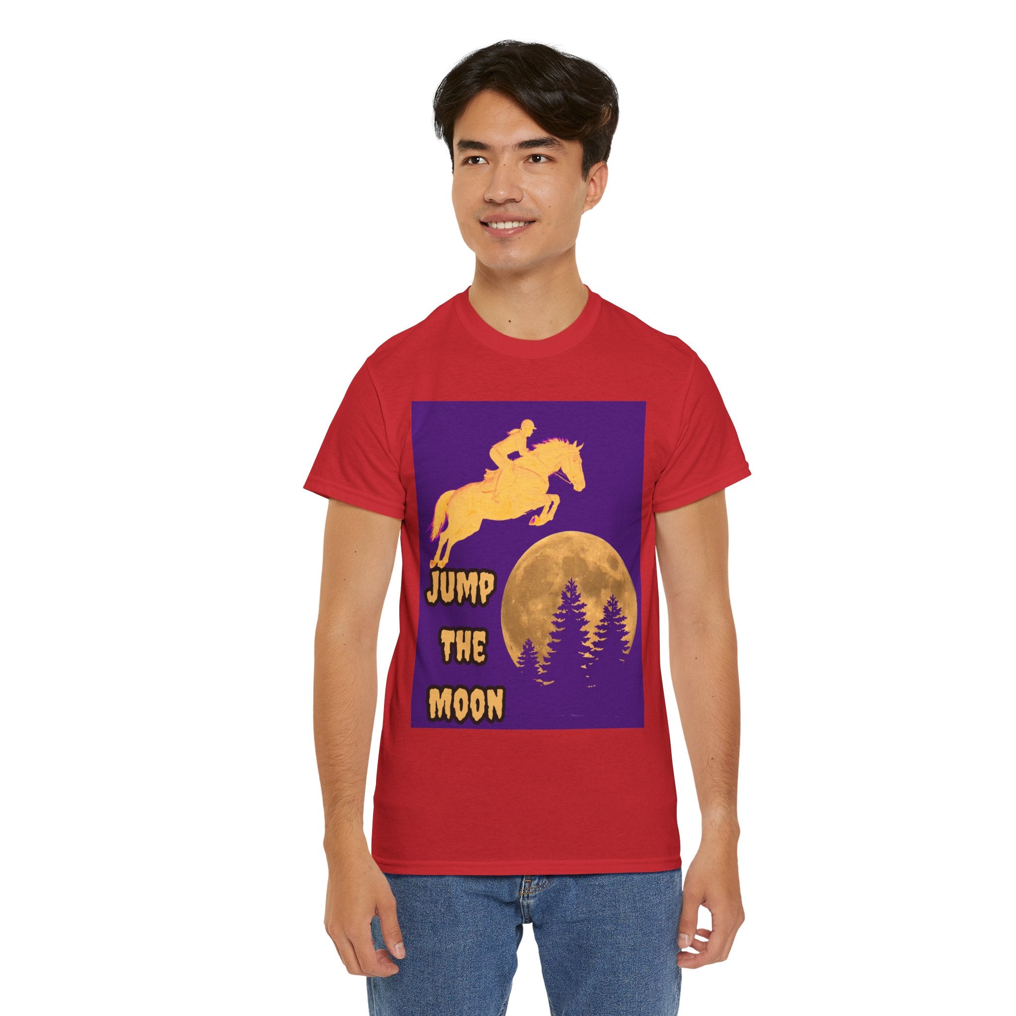 "Jump the Moon" Equestrian themed T shirt