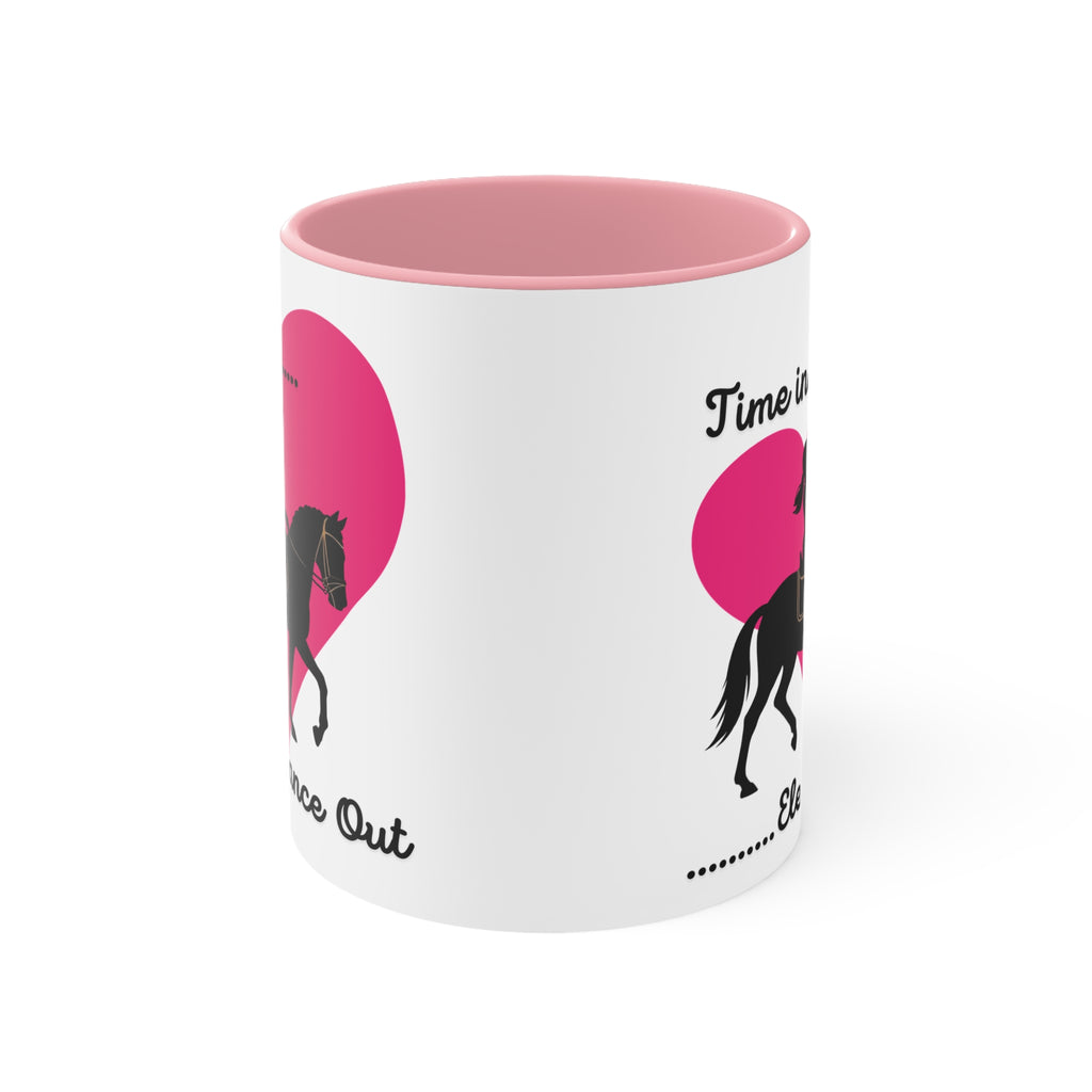 "Time in… Elegance Out" Equestrian Coffee Mug