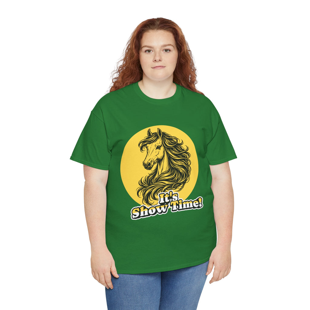 "It's Show Time!" Equestrian Sketch Graphic Tee | Horse Show T-Shirt for Riders
